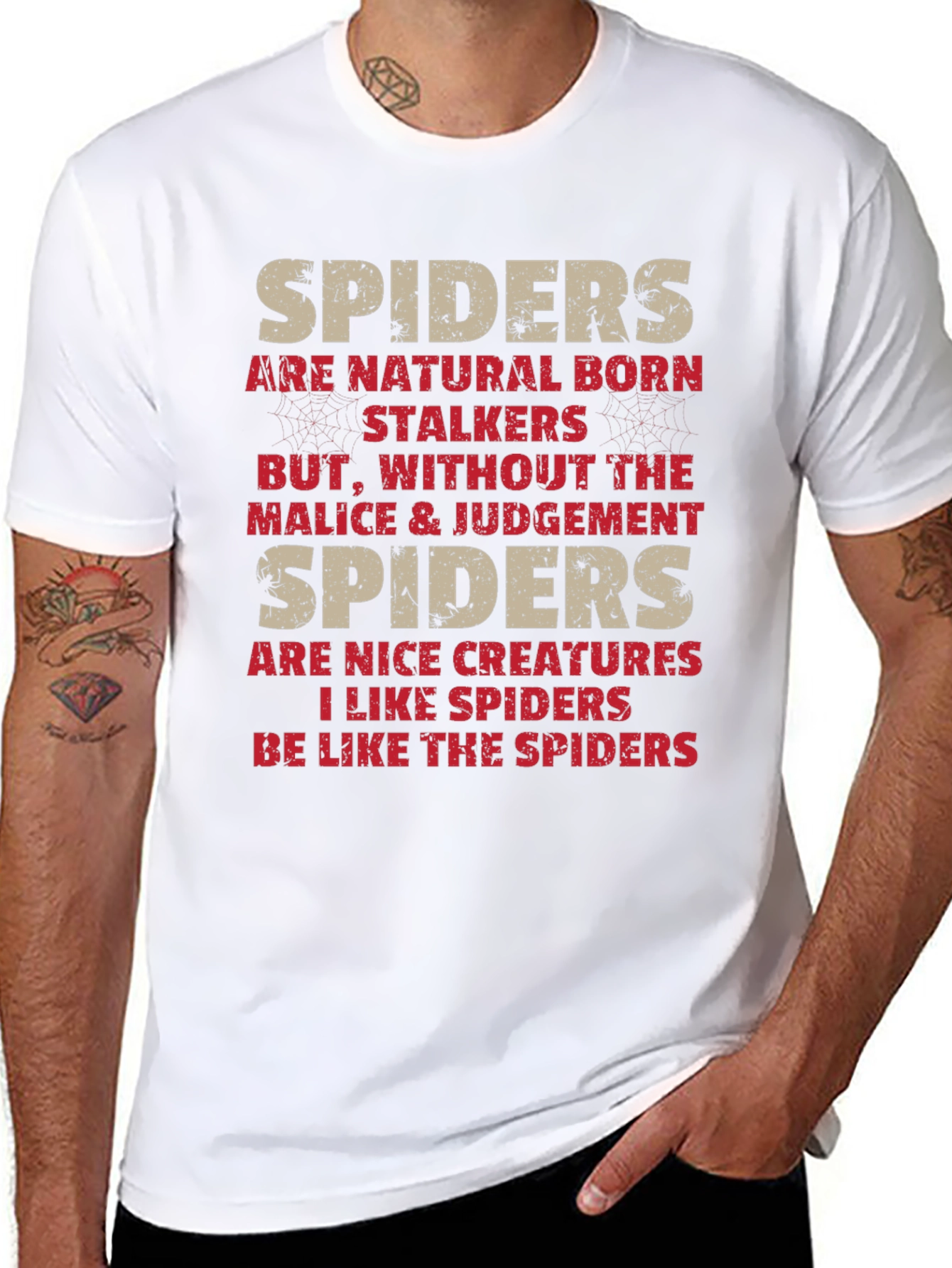 Spiders Natural Born Stalkers Graphic Tee