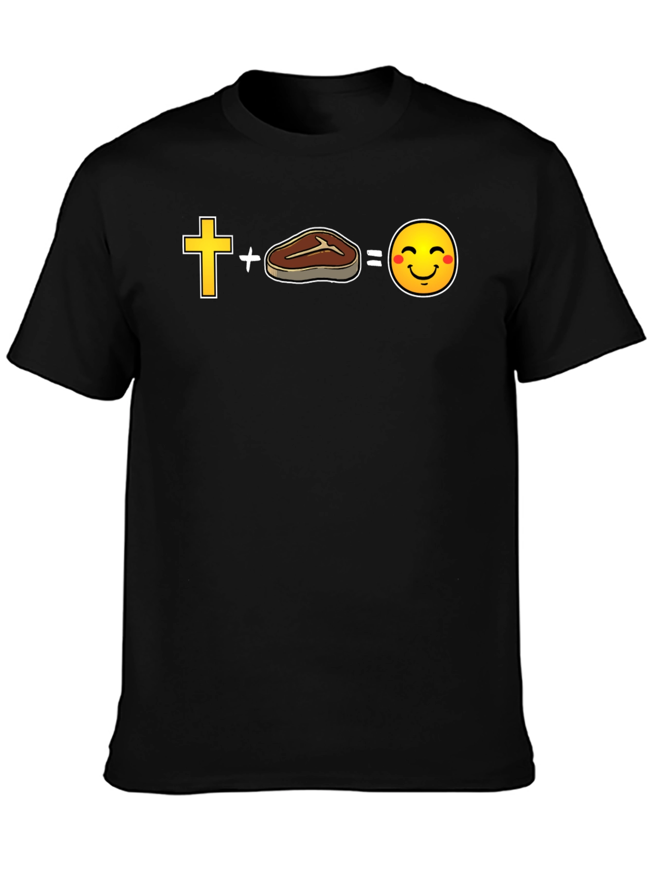 Funny Christian Steak Emoji T-Shirt