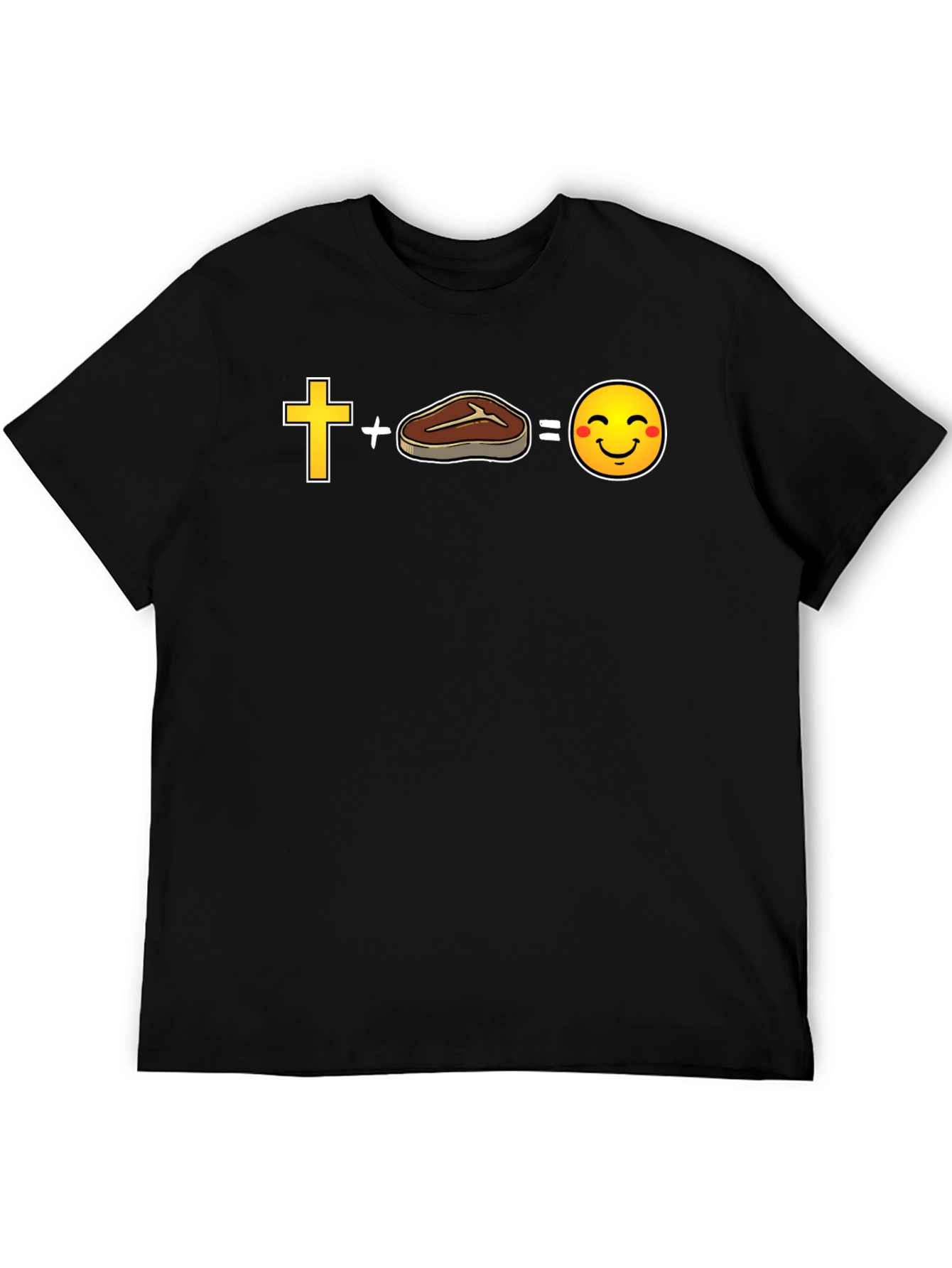 Funny Christian Steak Emoji T-Shirt