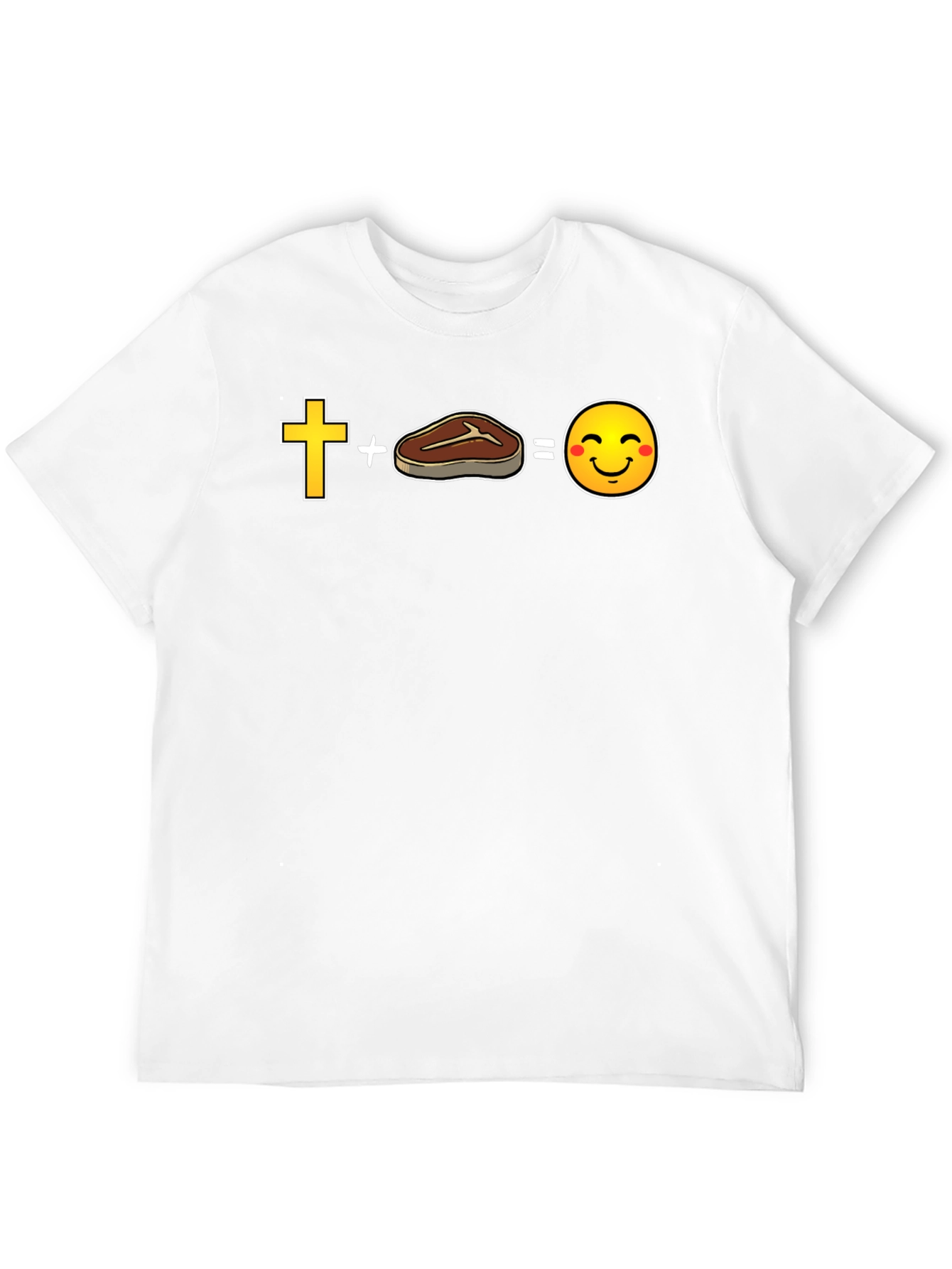 Funny Christian Steak Emoji T-Shirt