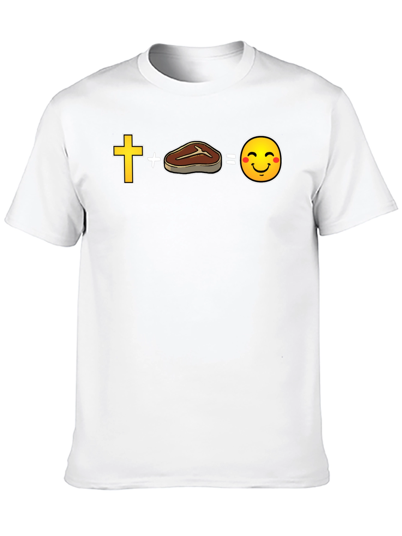 Funny Christian Steak Emoji T-Shirt