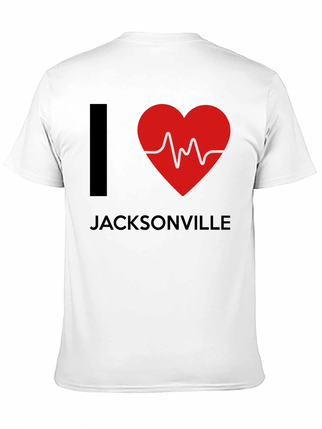 I Love Jacksonville Graphic Tee - Black Cotton T-Shirt