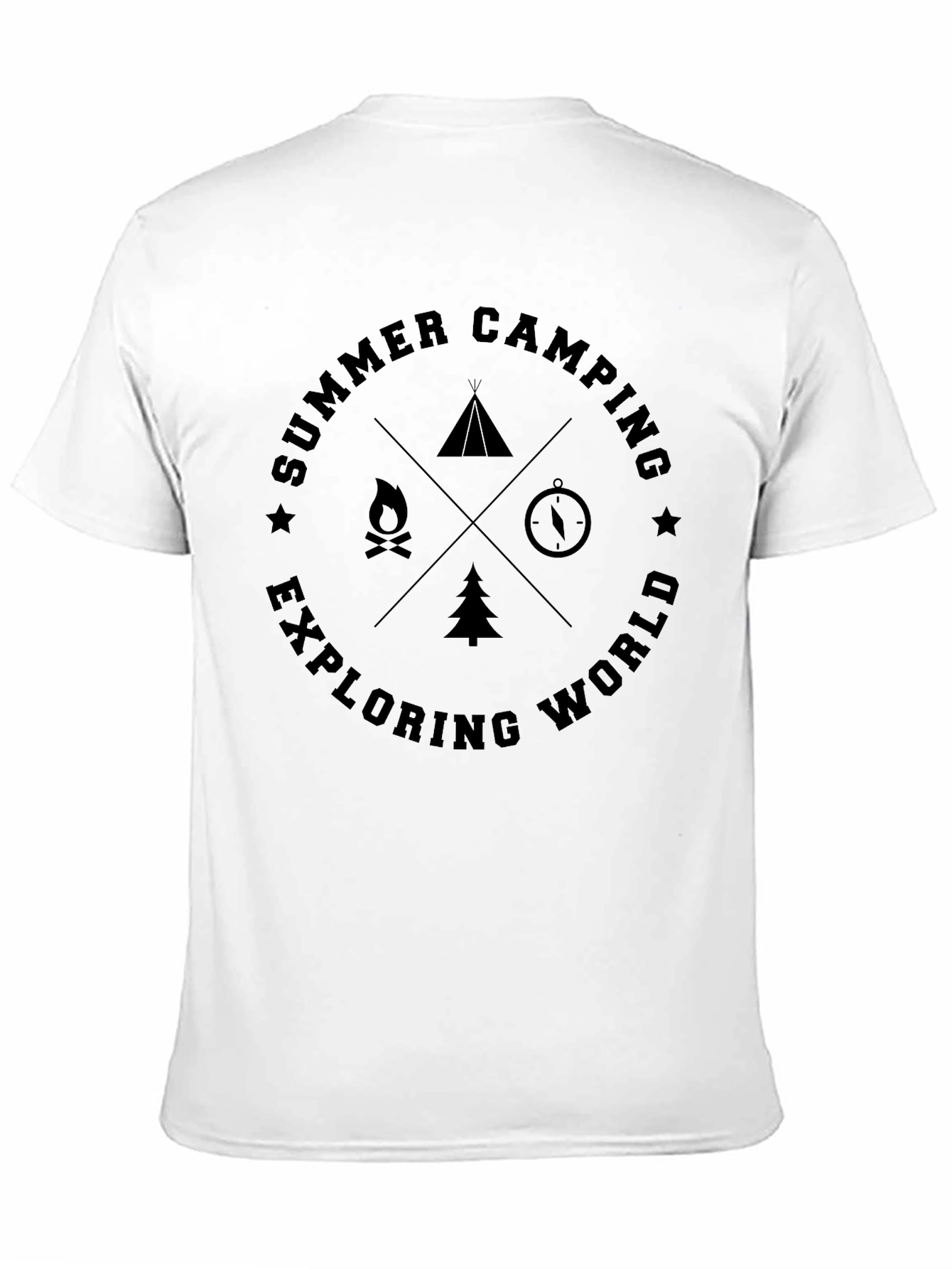 Summer Camping Exploring World Graphic T-Shirt