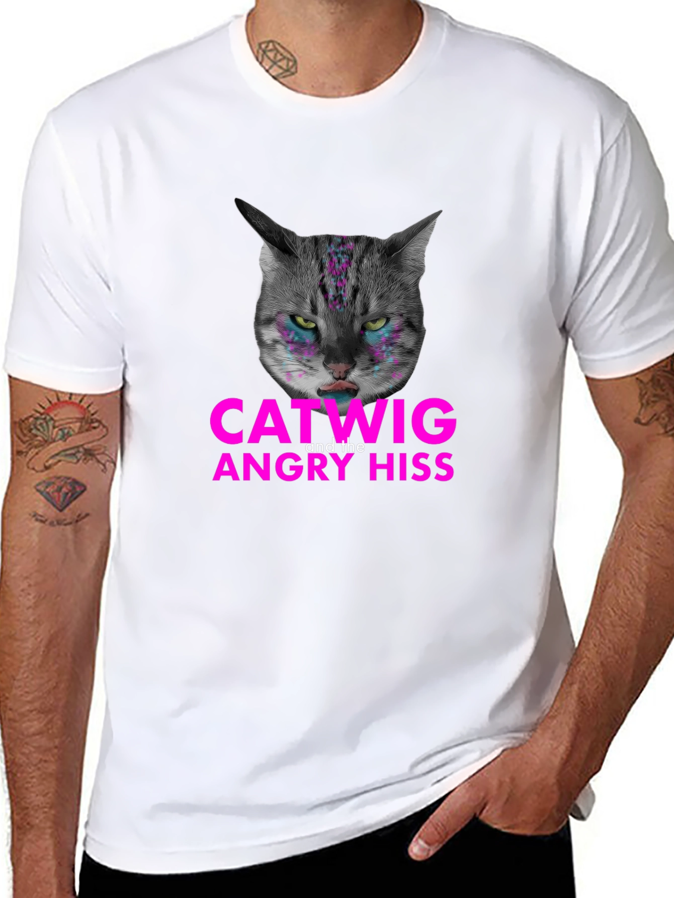 Catwig and the Angry Hiss Graphic Tee