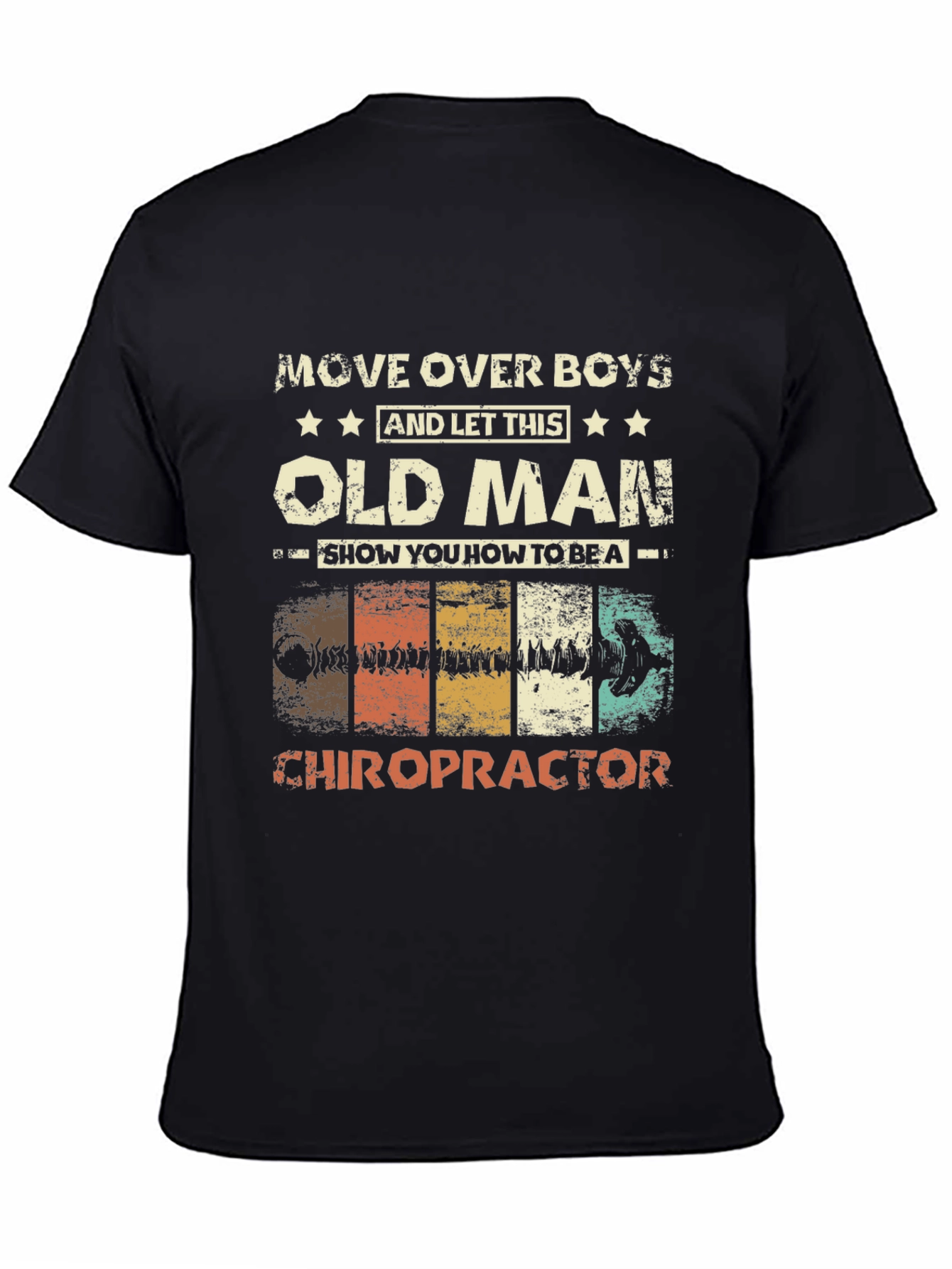 Old Man Chiropractor Graphic T-Shirt