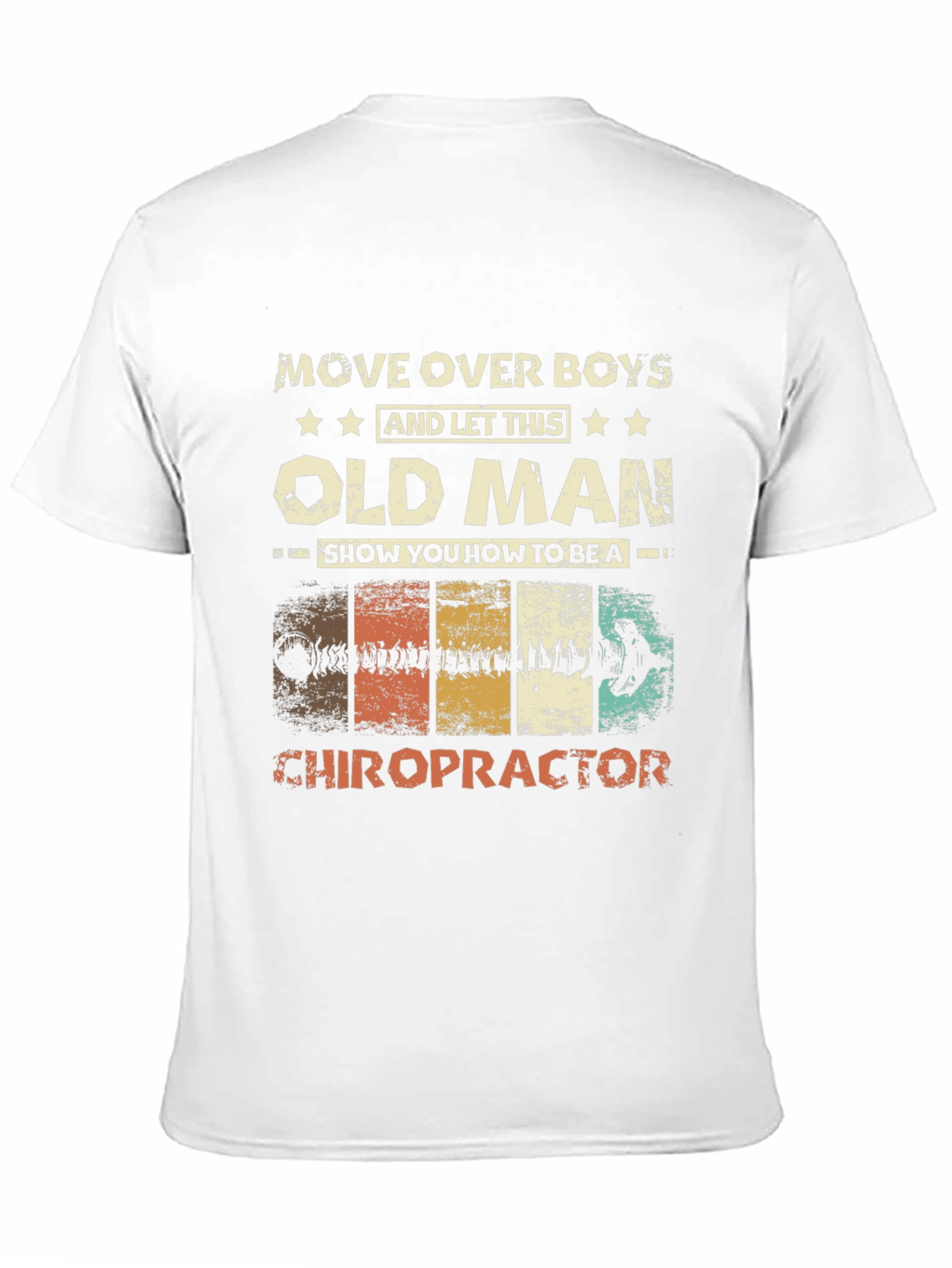 Old Man Chiropractor Graphic T-Shirt