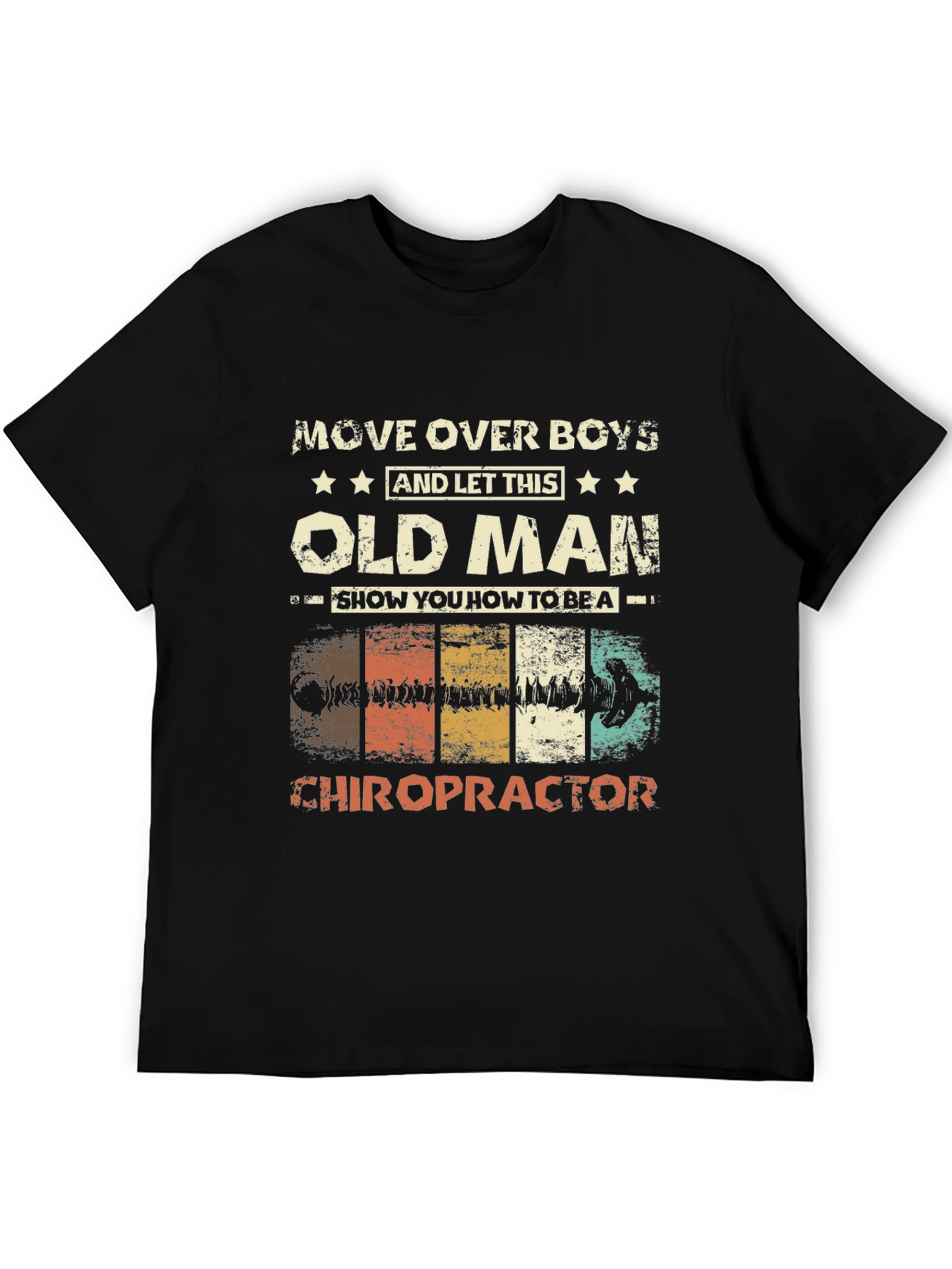 Old Man Chiropractor Graphic T-Shirt