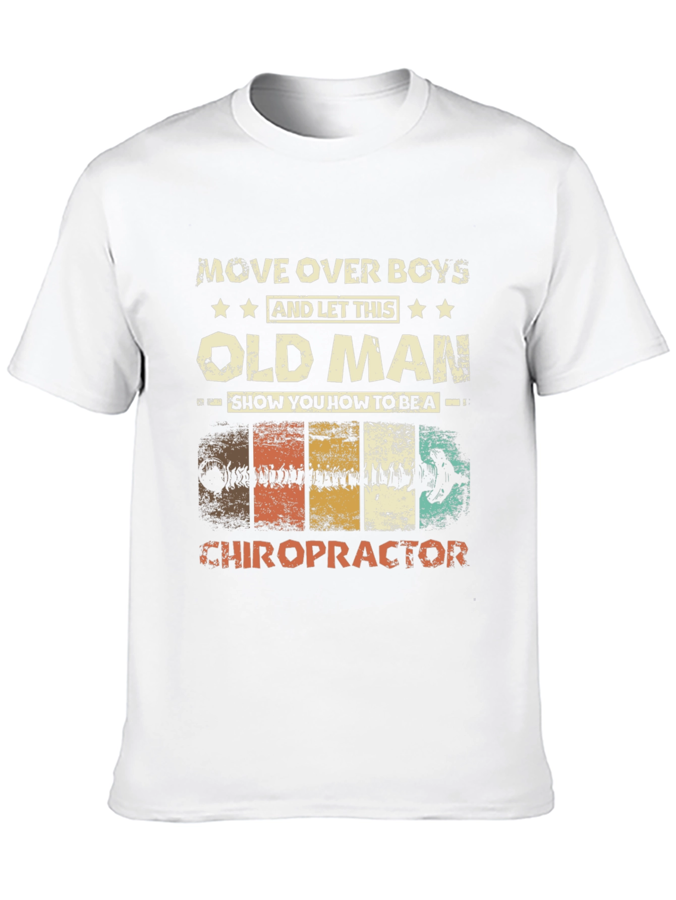 Old Man Chiropractor Graphic T-Shirt