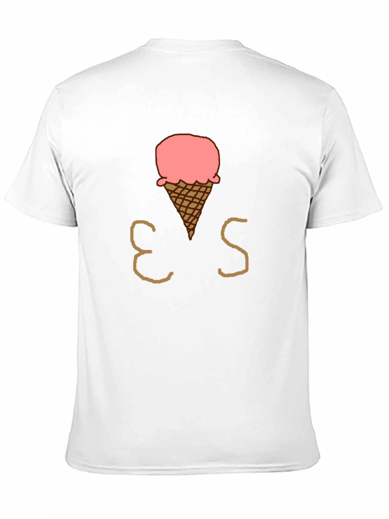 Ice Cream Cone Graphic T-Shirt - Casual Black Tee