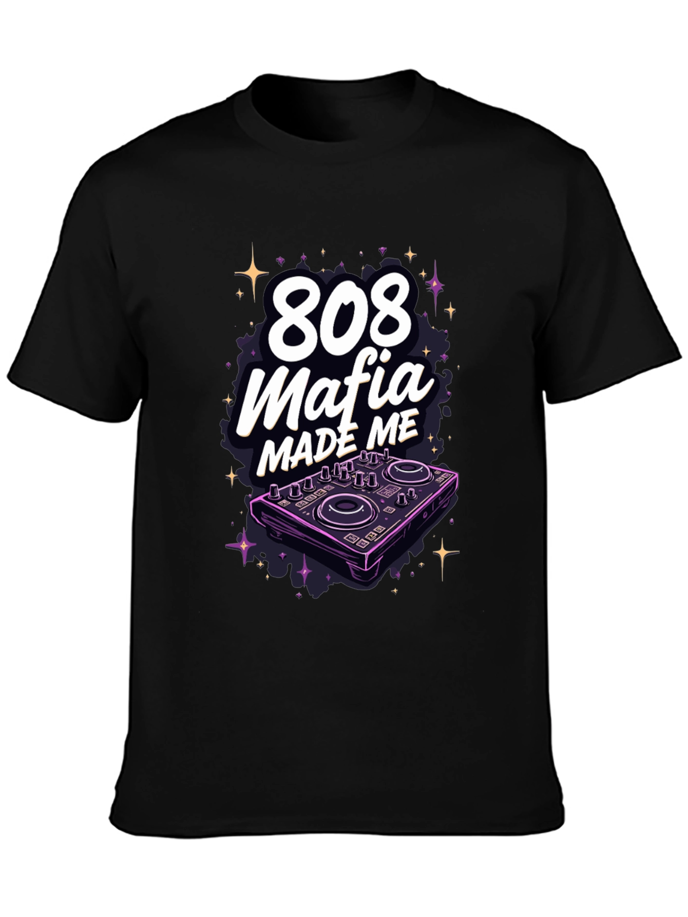 808 Mafia Made Me Black Graphic Tee