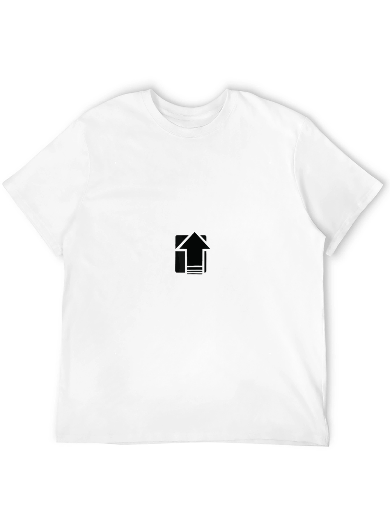 Mens Black Crew Neck Short Sleeve T-Shirt