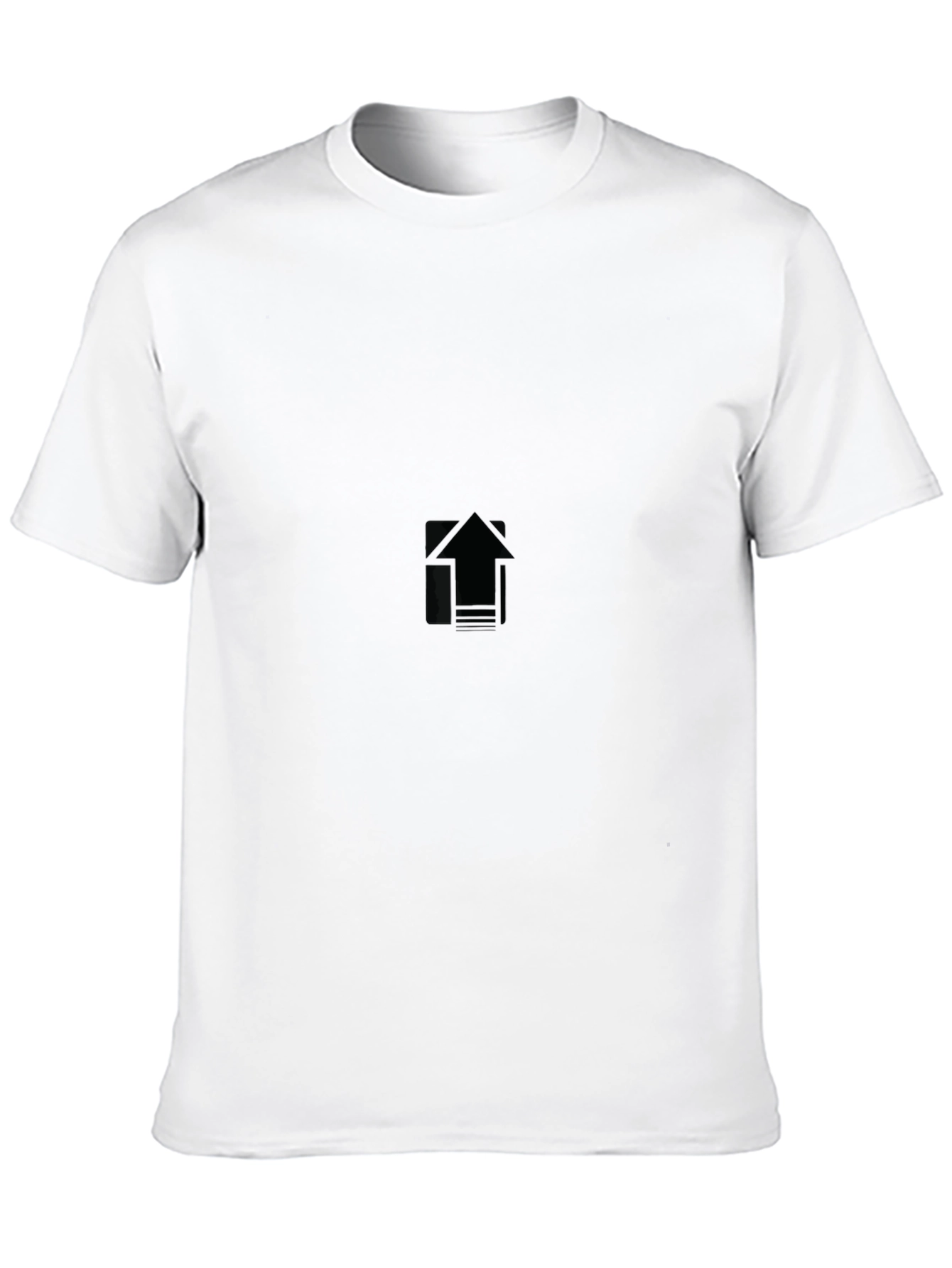 Mens Black Crew Neck Short Sleeve T-Shirt