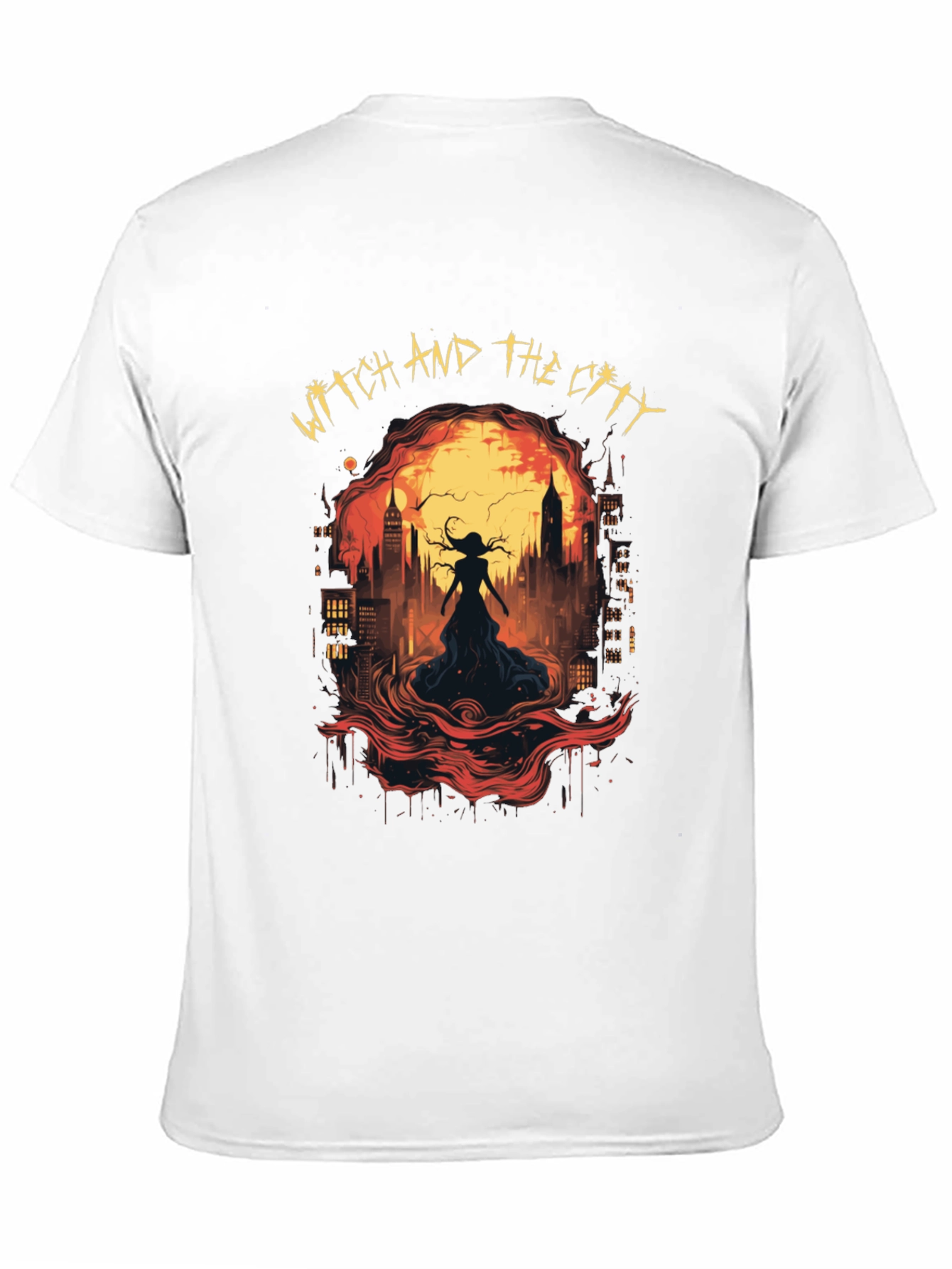 Witch and The City Black Graphic Tee