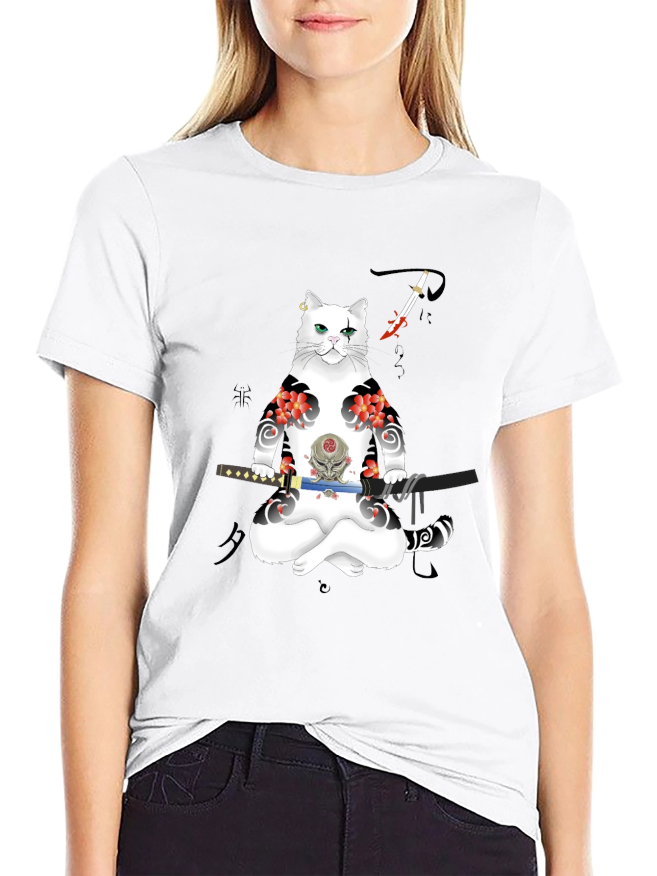 Samurai Cat T-Shirt: Unique Graphic Tee