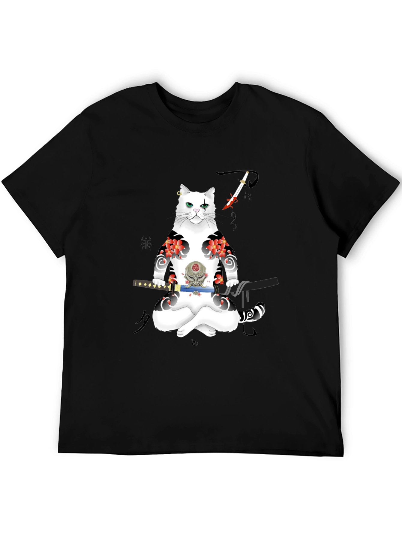 Samurai Cat T-Shirt: Unique Graphic Tee