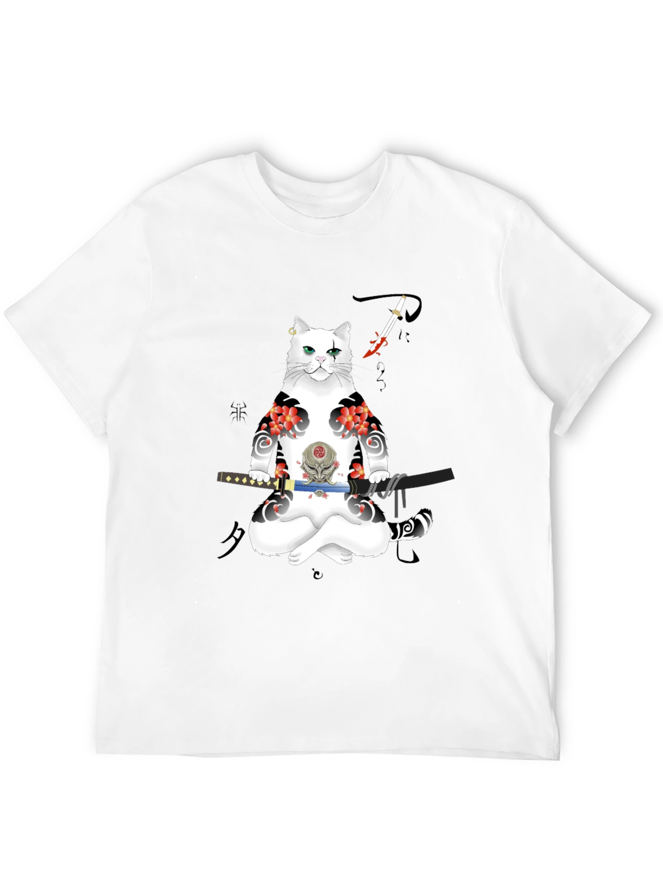 Samurai Cat T-Shirt: Unique Graphic Tee
