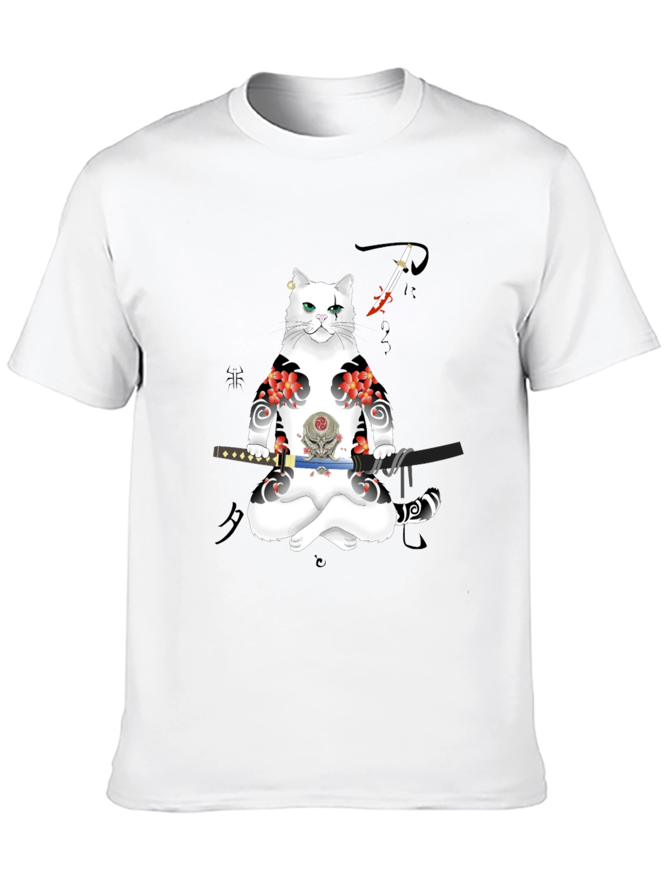 Samurai Cat T-Shirt: Unique Graphic Tee
