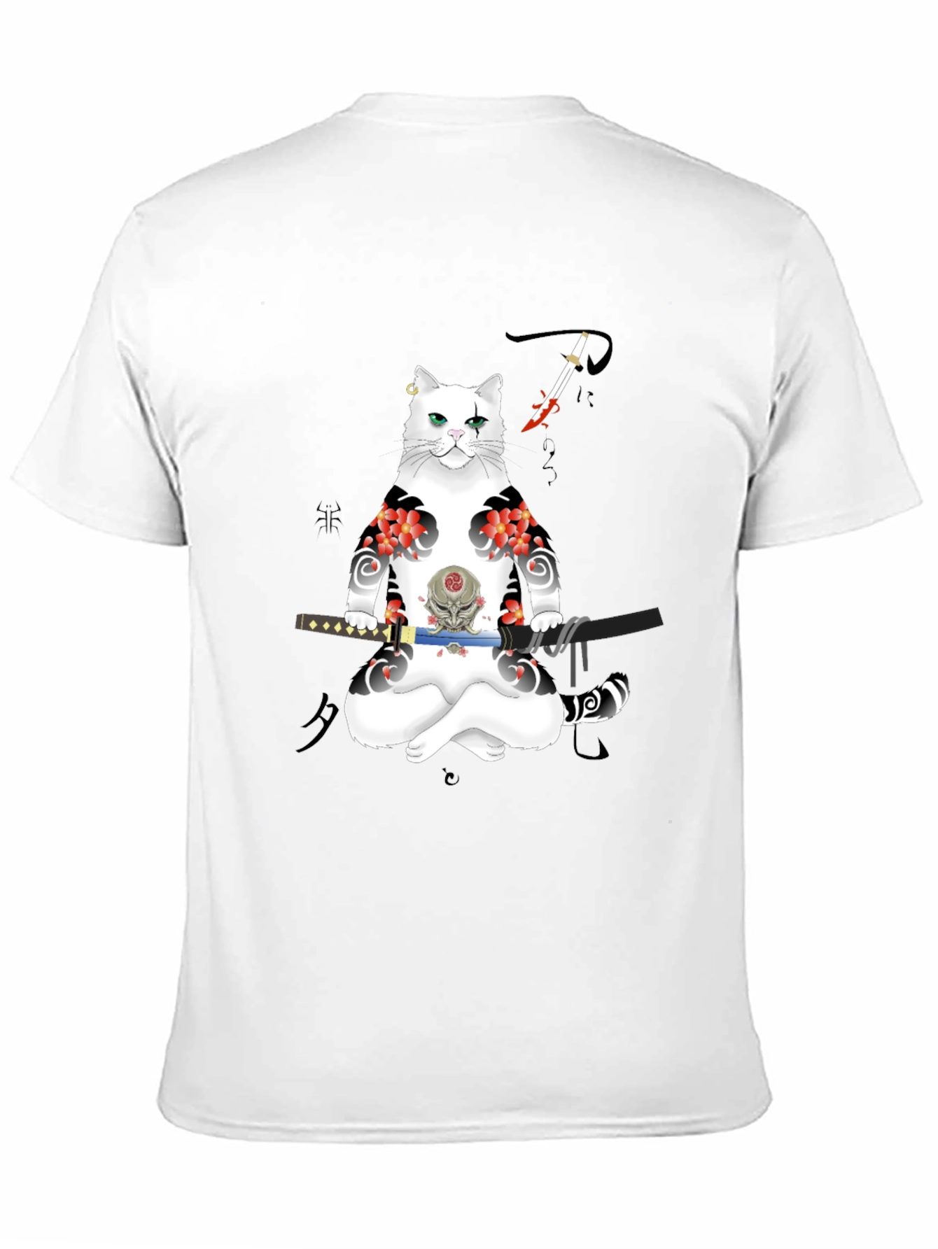 Samurai Cat T-Shirt: Unique Graphic Tee