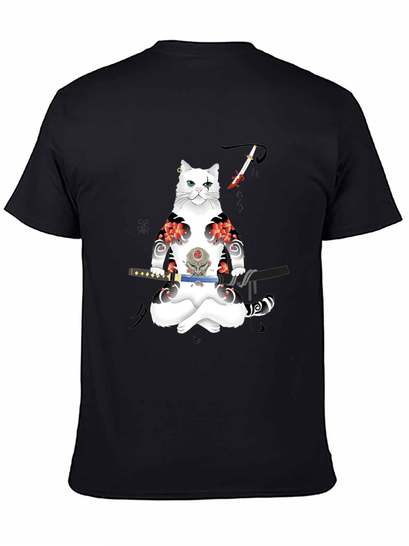 Samurai Cat T-Shirt: Unique Graphic Tee