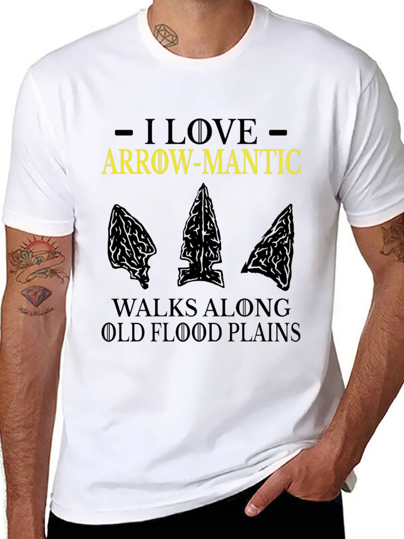 Arrow-Mantic T-Shirt: Walks Along Old Flood Plains
