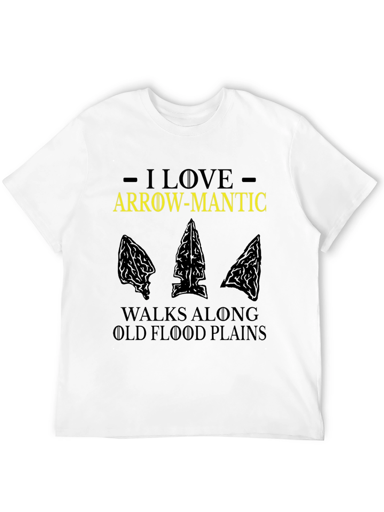 Arrow-Mantic T-Shirt: Walks Along Old Flood Plains