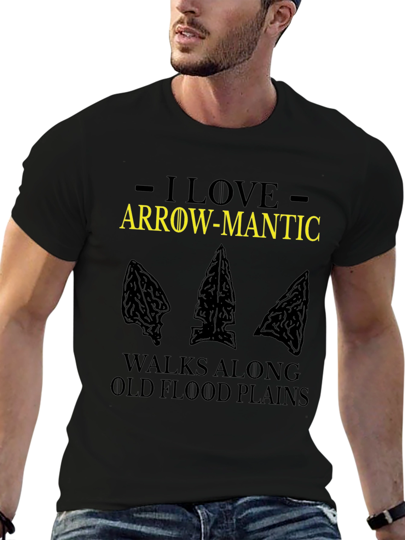 Arrow-Mantic T-Shirt: Walks Along Old Flood Plains