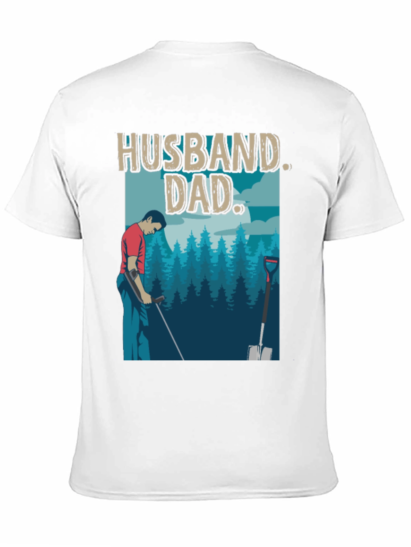 Husband Dad T-Shirt - Metal Detecting Gift