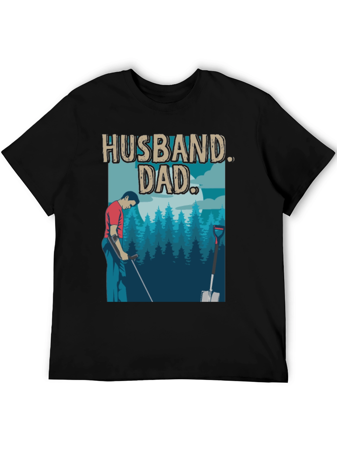 Husband Dad T-Shirt - Metal Detecting Gift