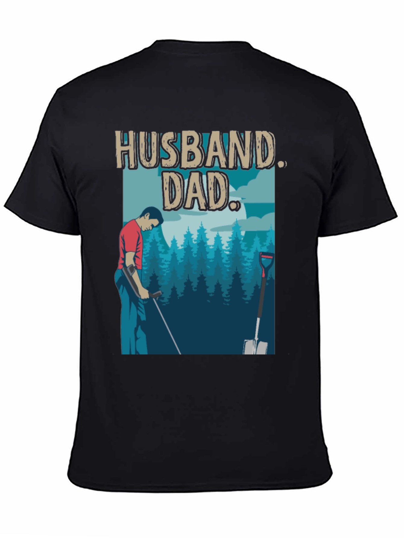 Husband Dad T-Shirt - Metal Detecting Gift