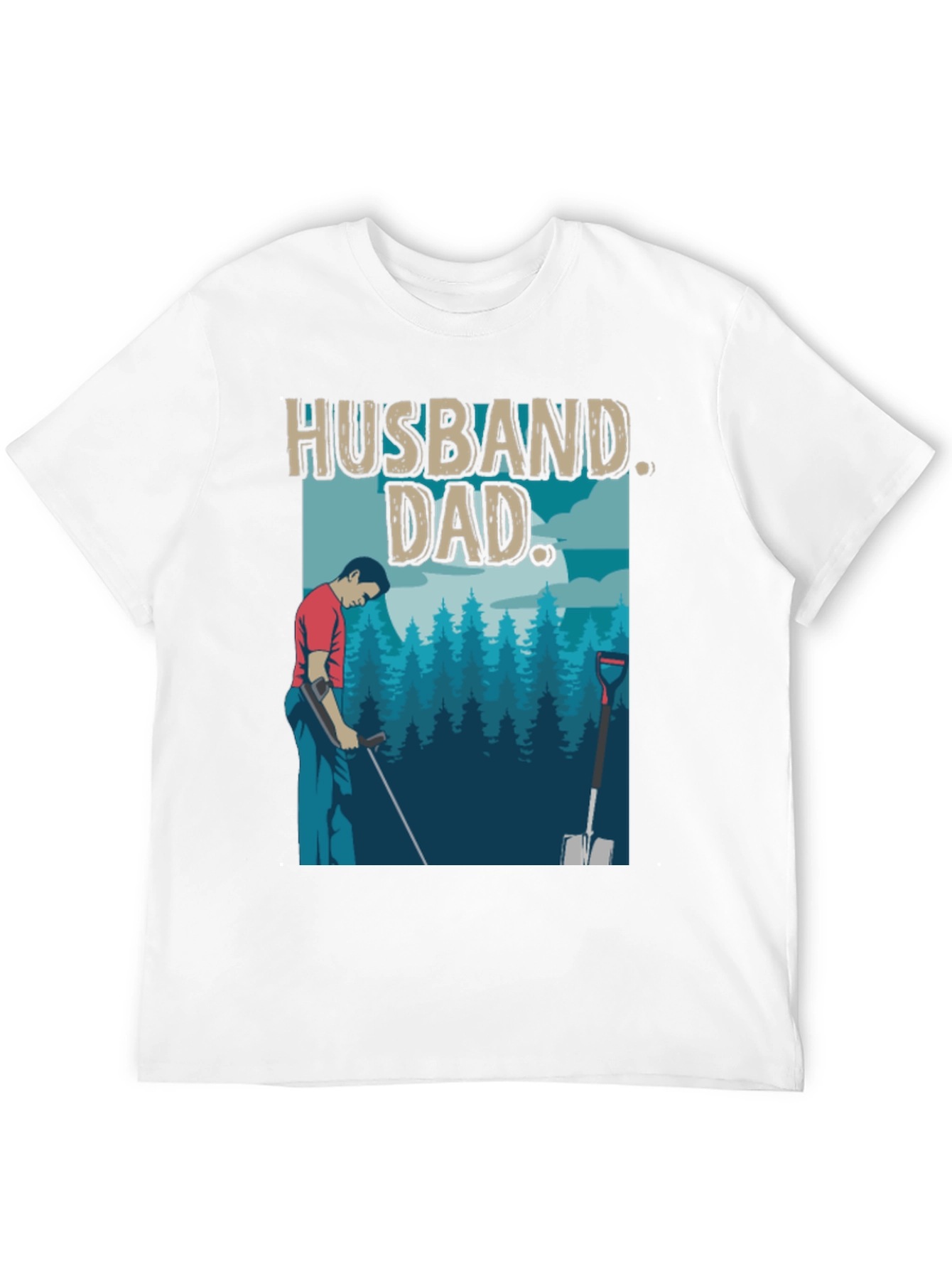 Husband Dad T-Shirt - Metal Detecting Gift