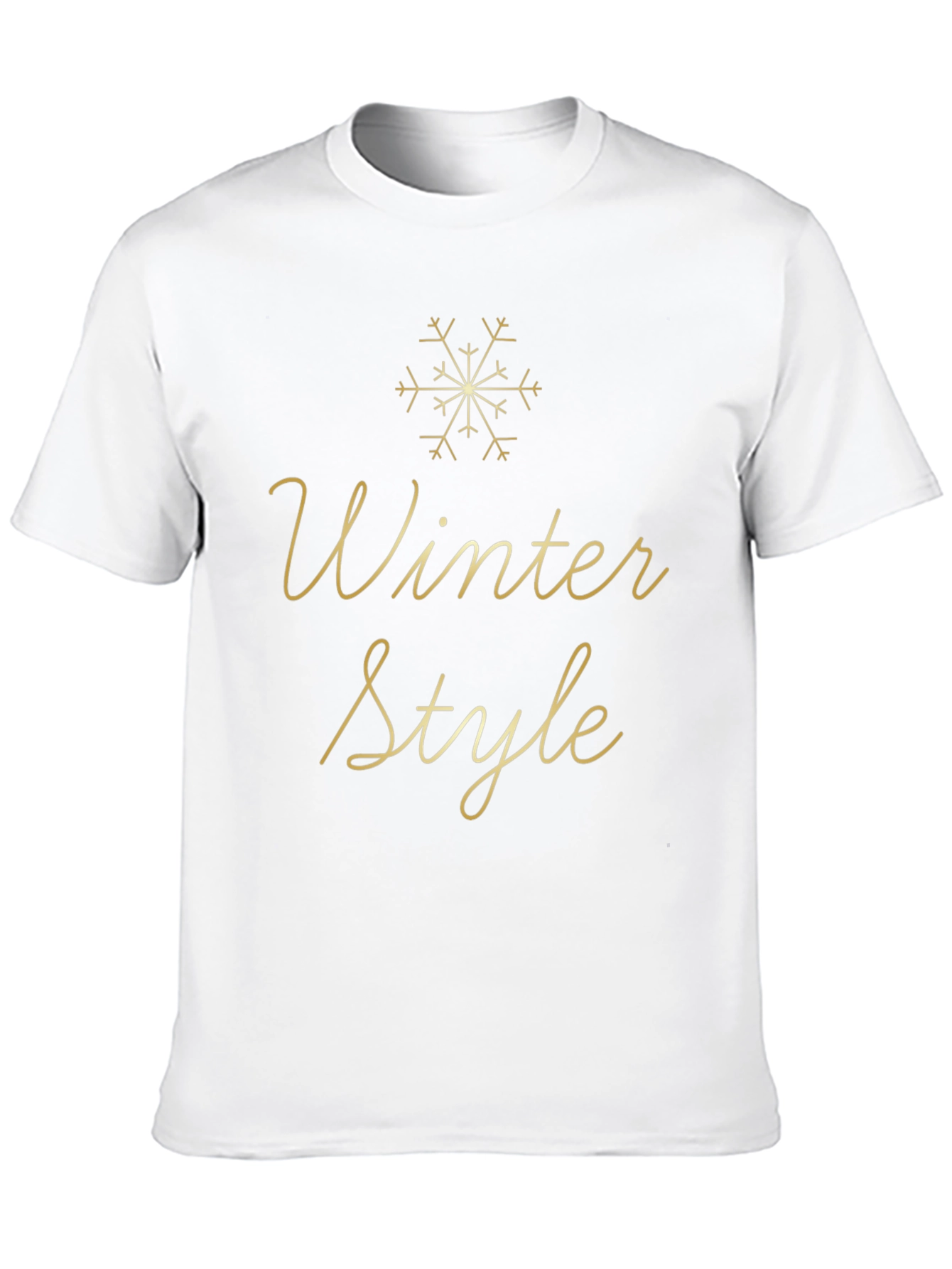 Winter Style Black T-Shirt