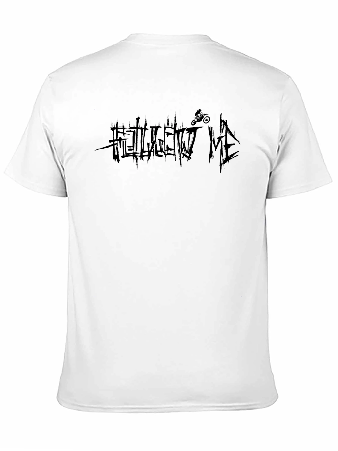 Follow Me Black Graphic Tee