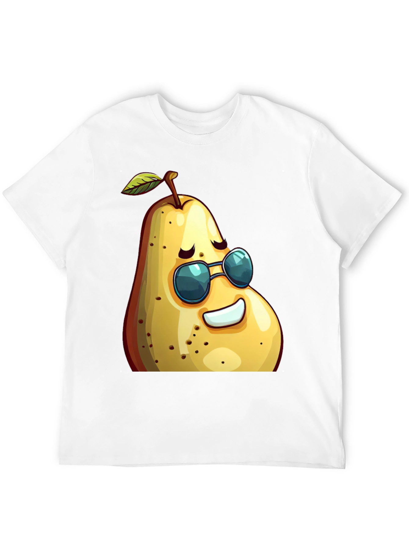 Cool Pear Graphic Tee - Unisex Black T-Shirt