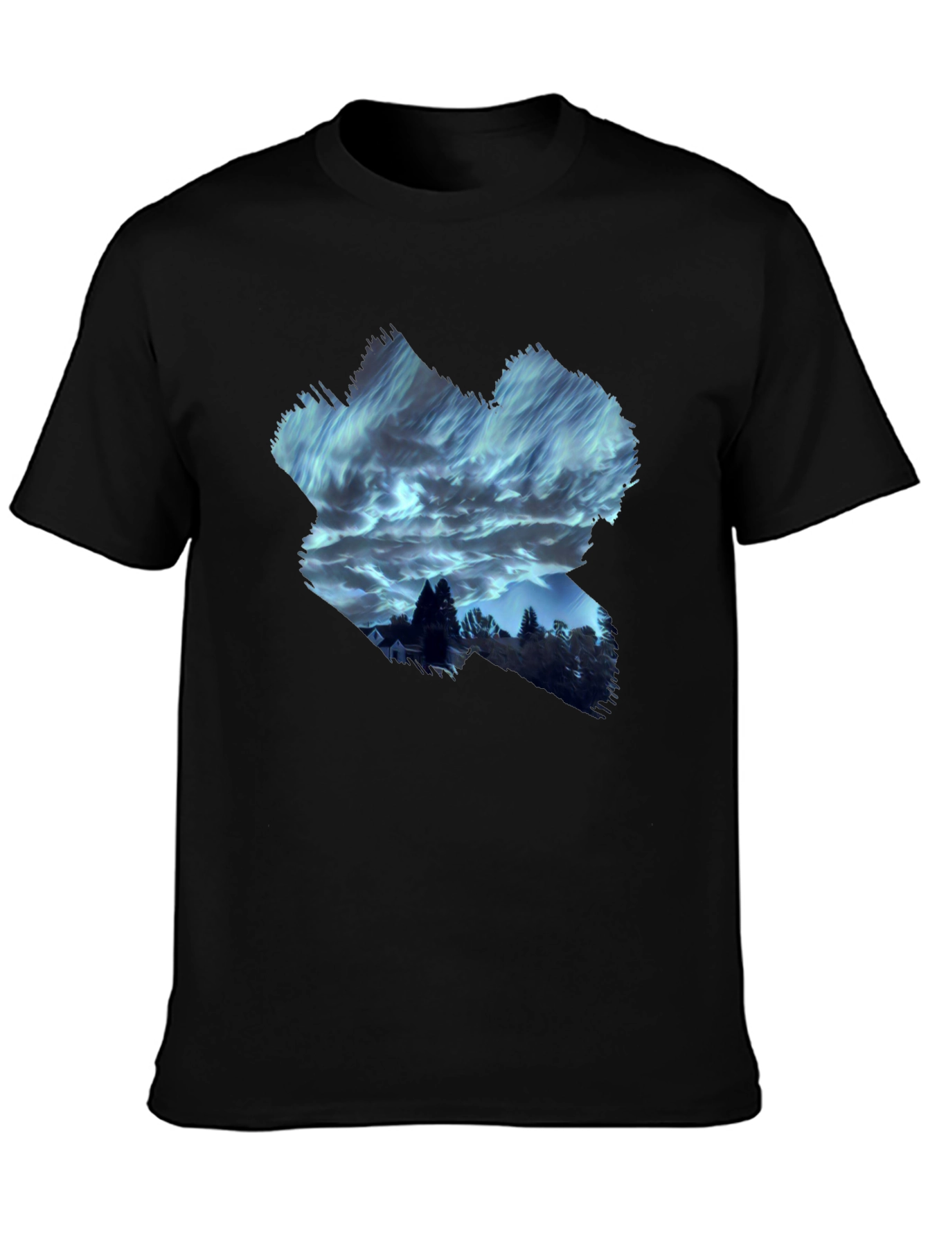 Aurora Night Sky T-Shirt - Unique Graphic Tee