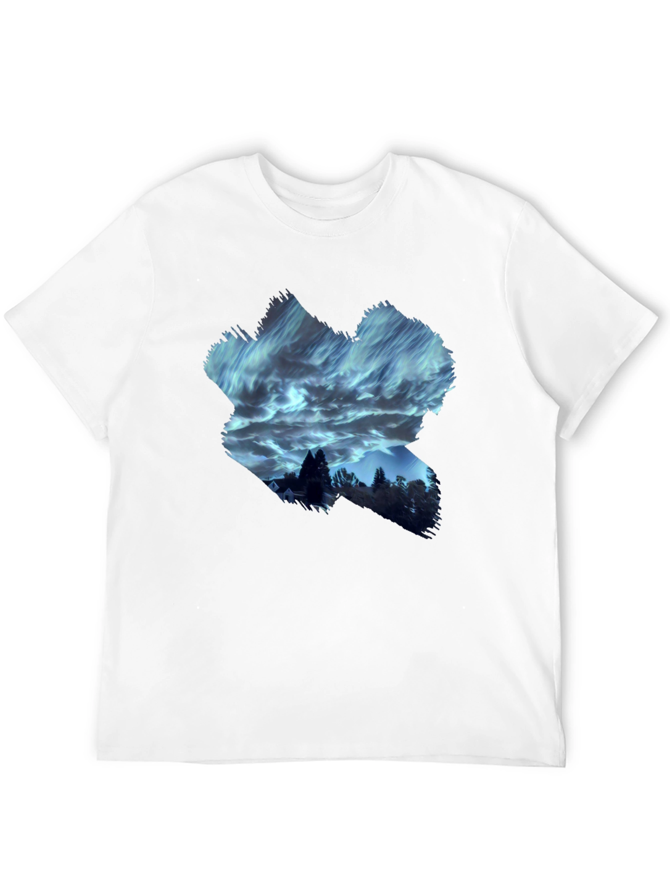 Aurora Night Sky T-Shirt - Unique Graphic Tee