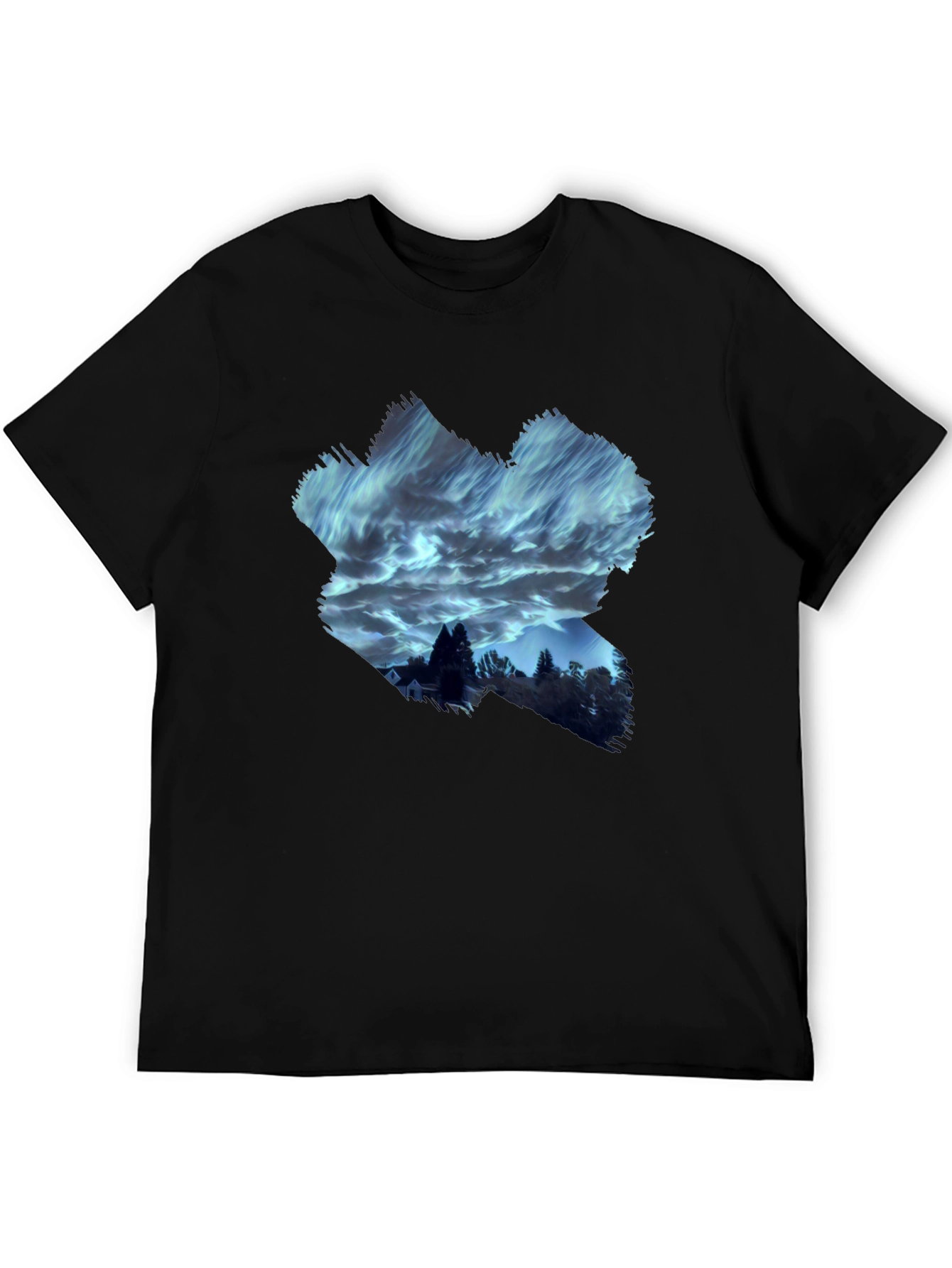 Aurora Night Sky T-Shirt - Unique Graphic Tee