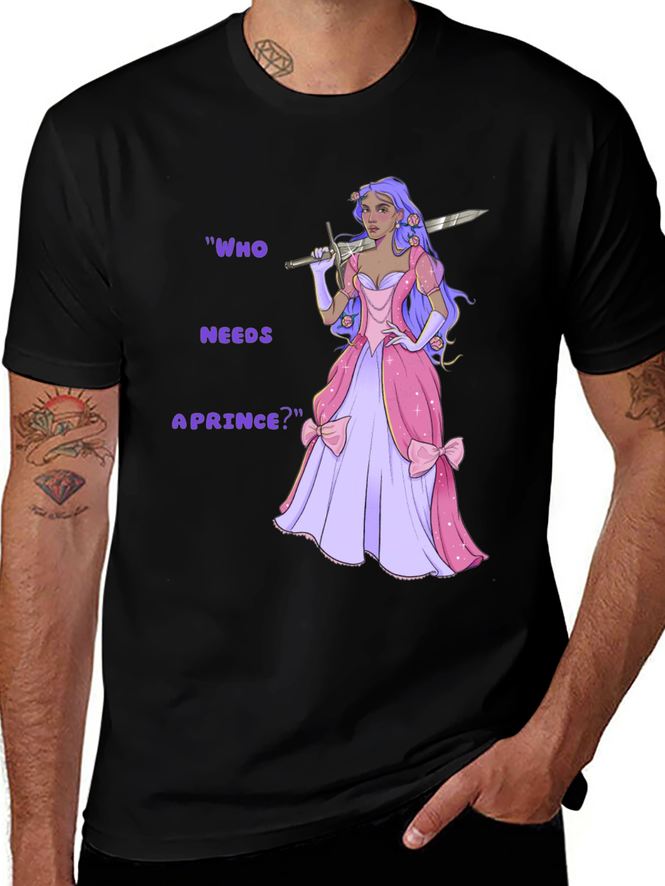 Empowered Princess T-Shirt - Who Needs a Prince?
