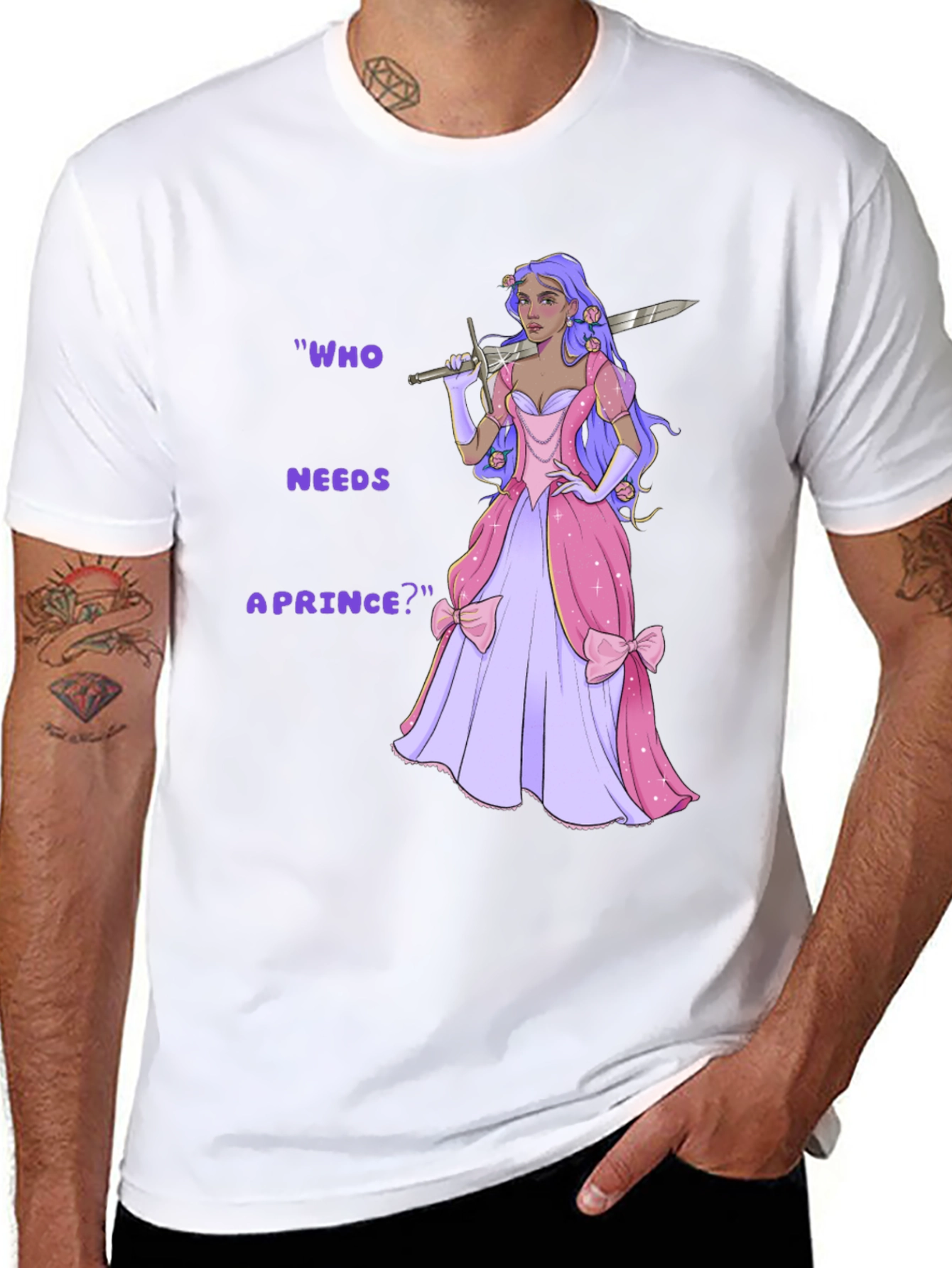 Empowered Princess T-Shirt - Who Needs a Prince?