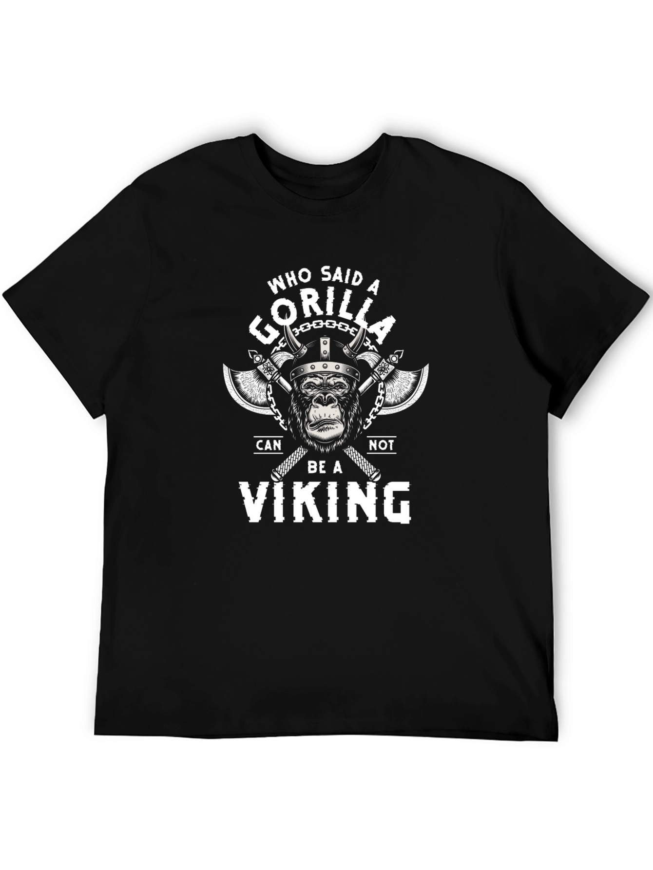 Gorilla Viking T-Shirt - Funny Graphic Tee