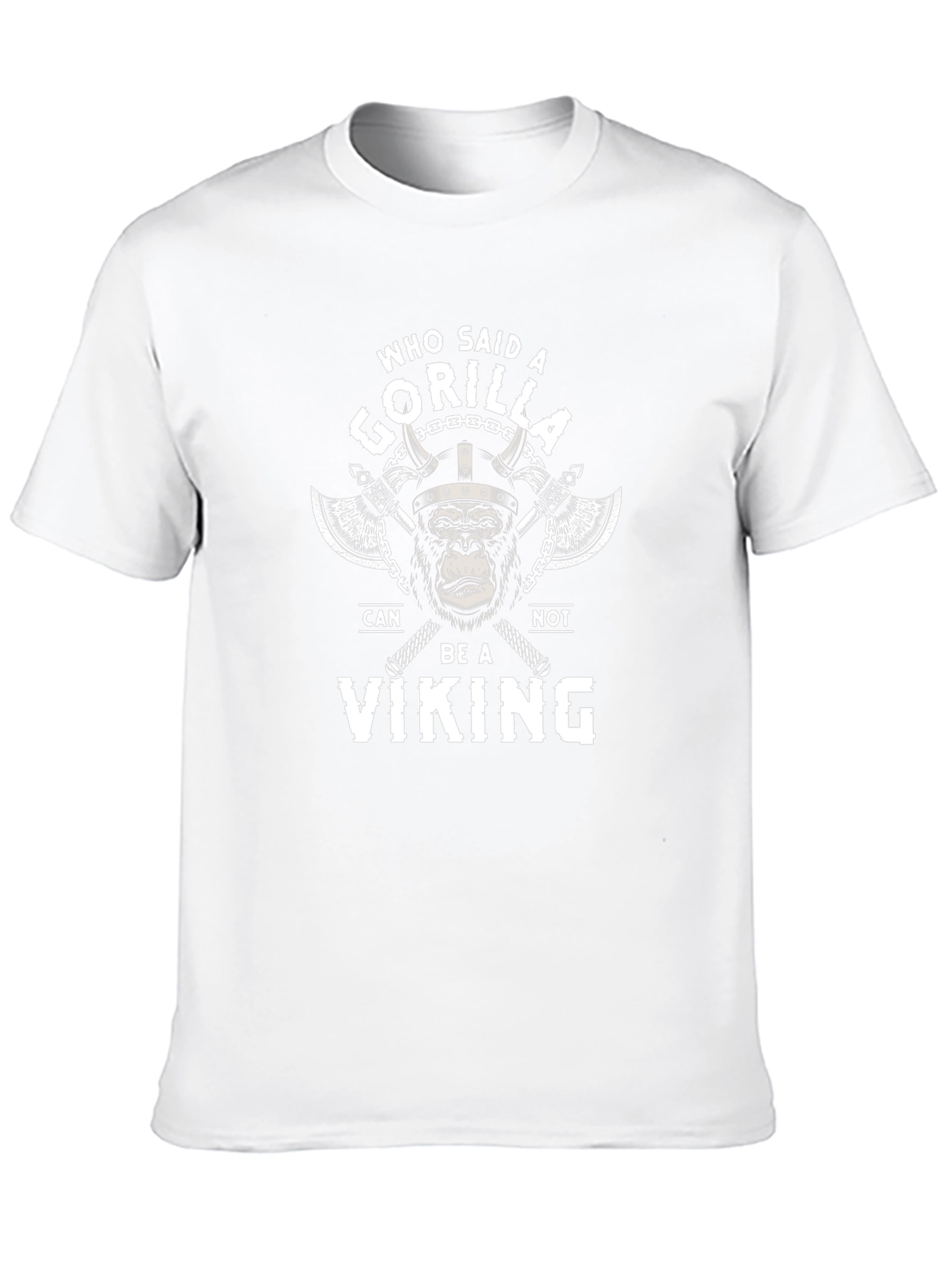 Gorilla Viking T-Shirt - Funny Graphic Tee