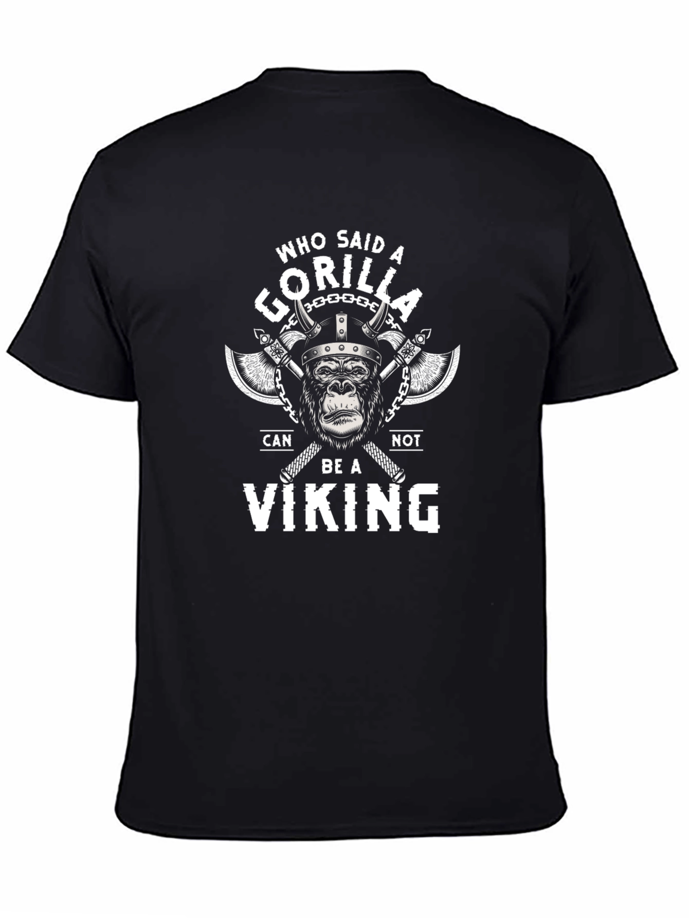 Gorilla Viking T-Shirt - Funny Graphic Tee