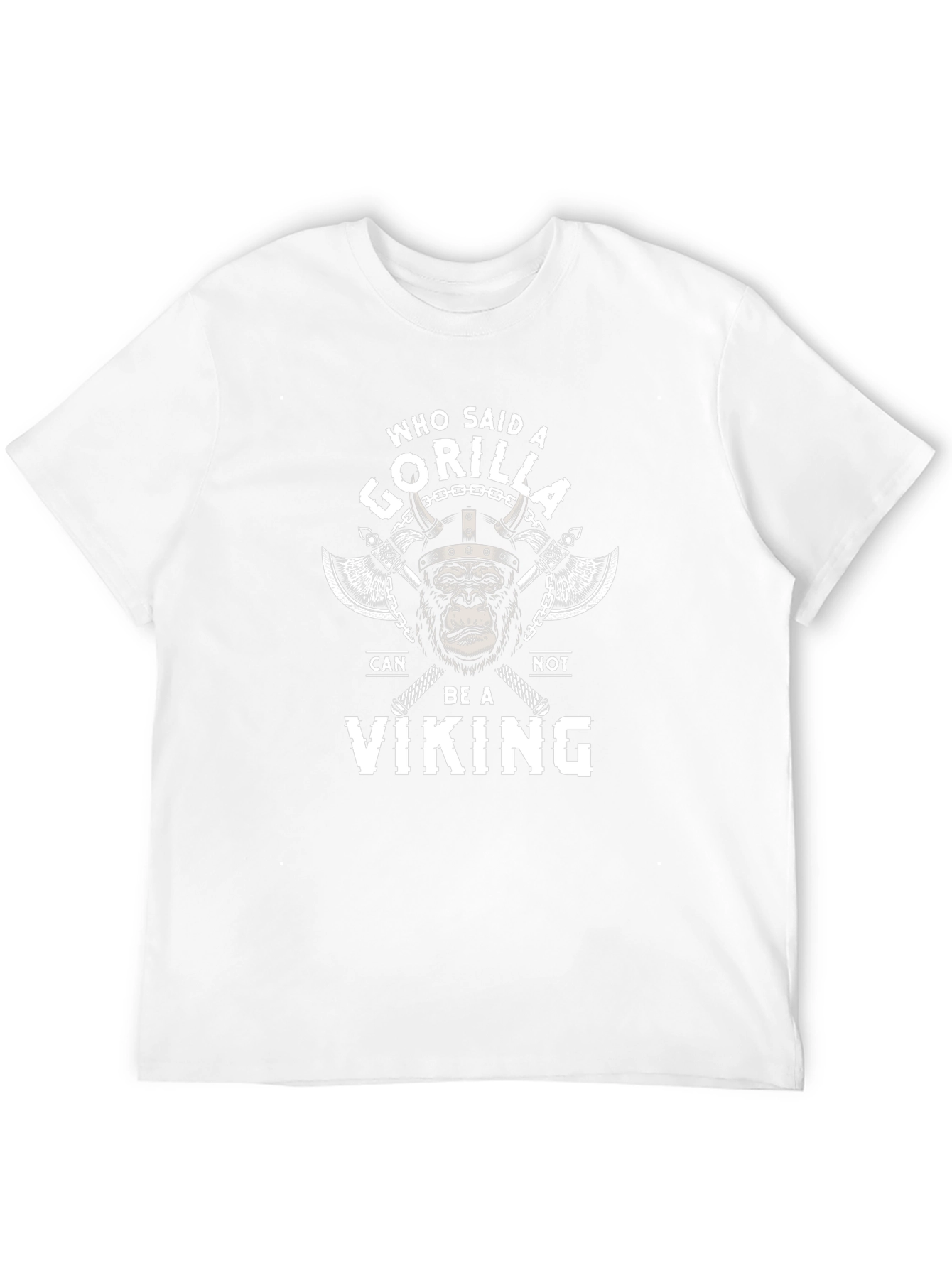 Gorilla Viking T-Shirt - Funny Graphic Tee