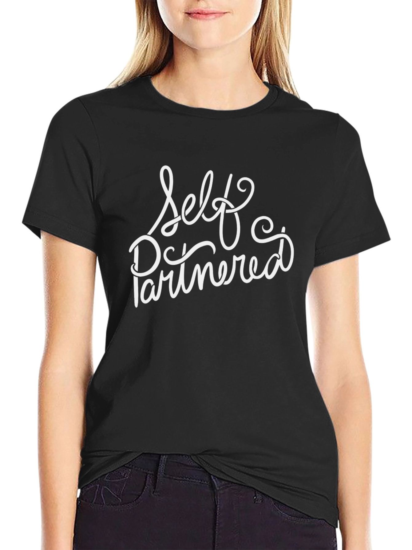 Self Partnered Graphic Tee - Black T-Shirt