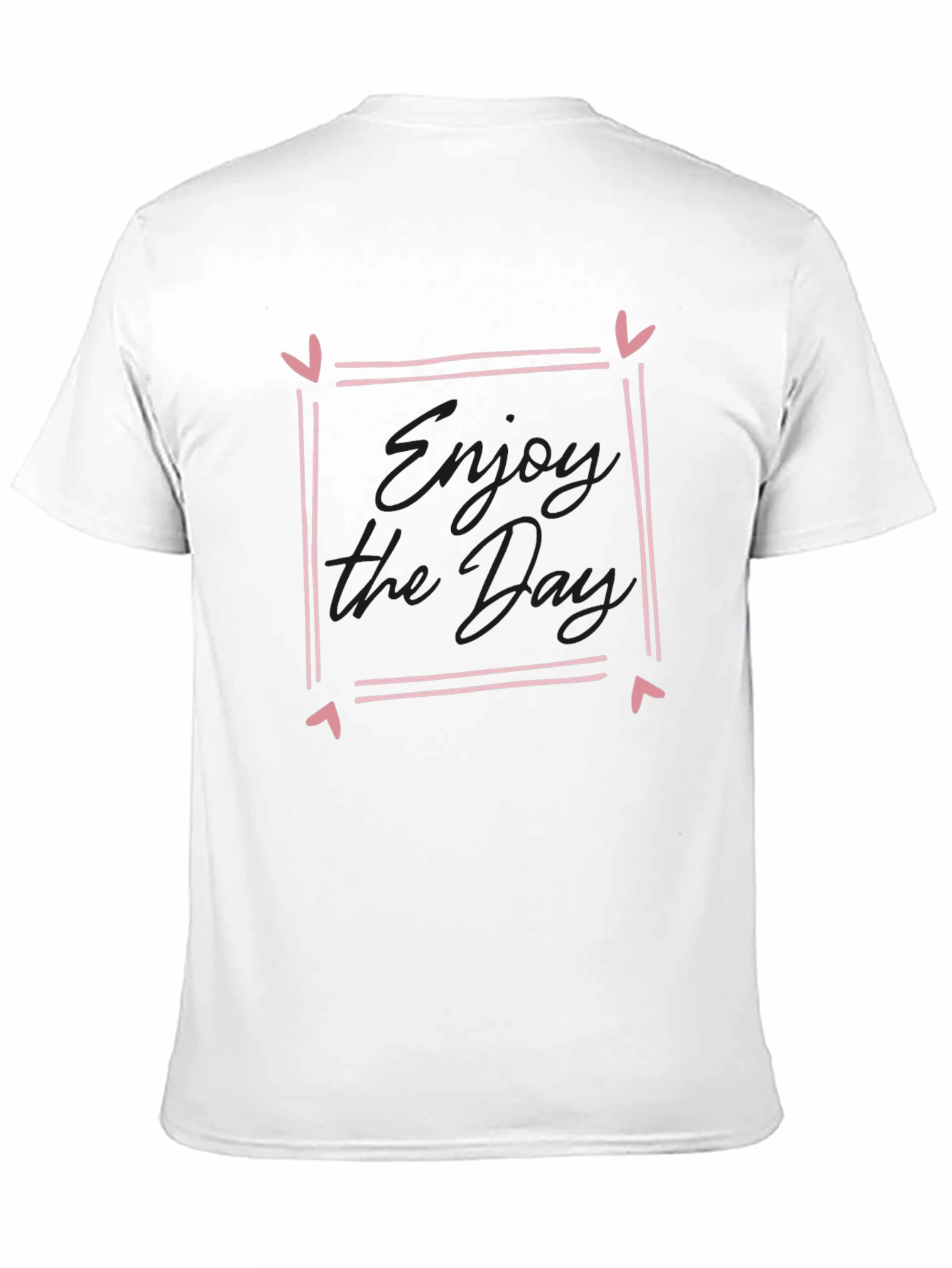Enjoy the Day Graphic Tee - Black Casual T-Shirt