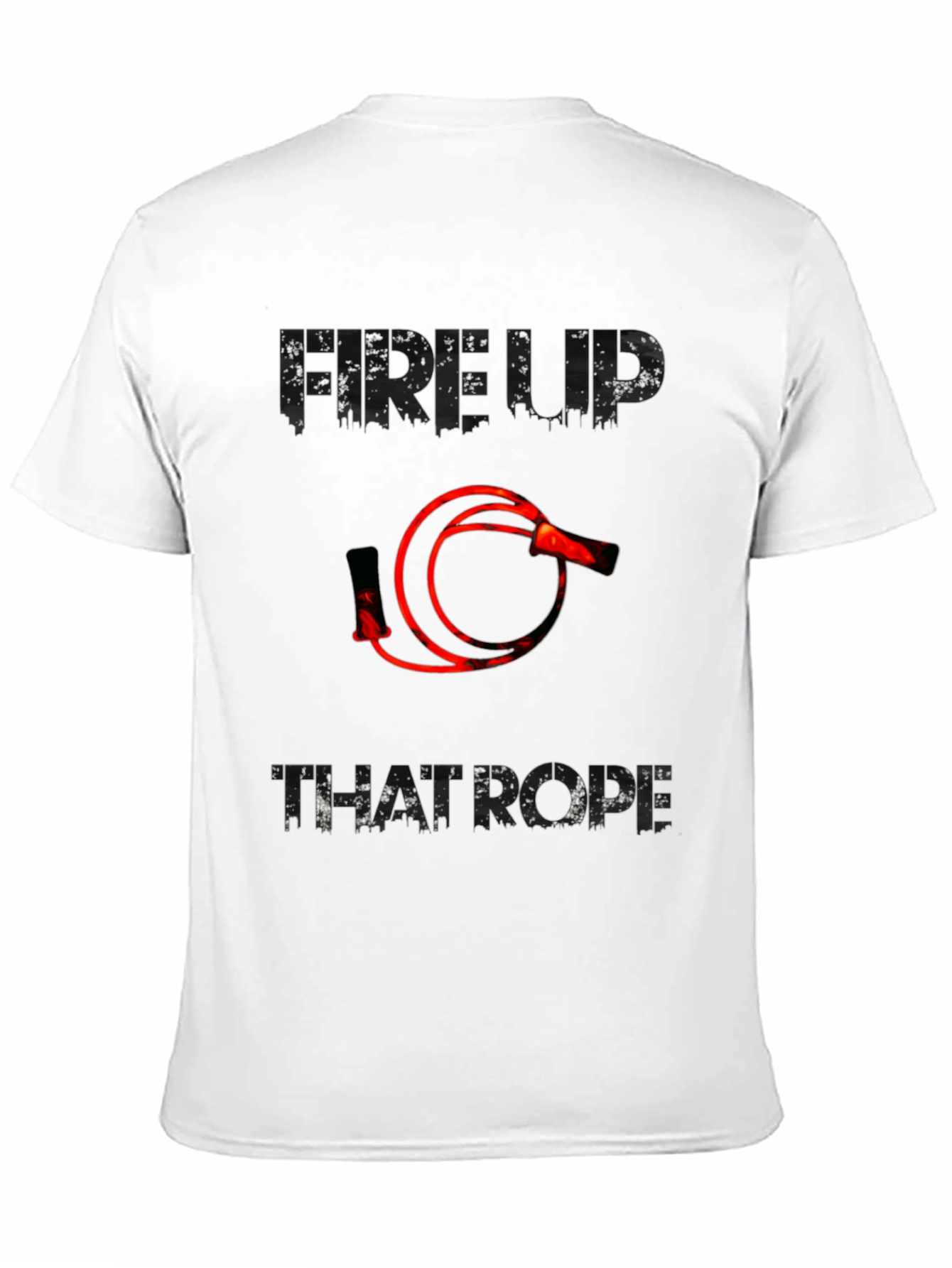 Fire Up That Rope Graphic Tee - Black