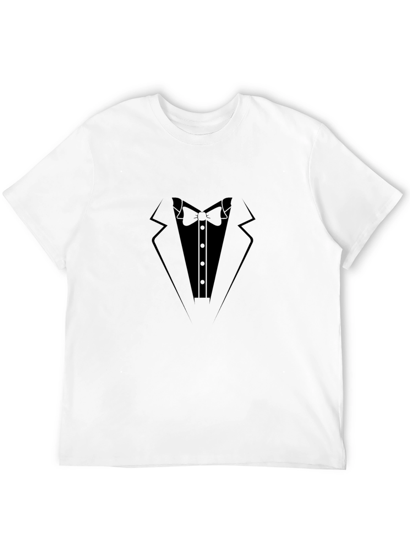 Black Tuxedo T-Shirt - Instant Formal Fun!
