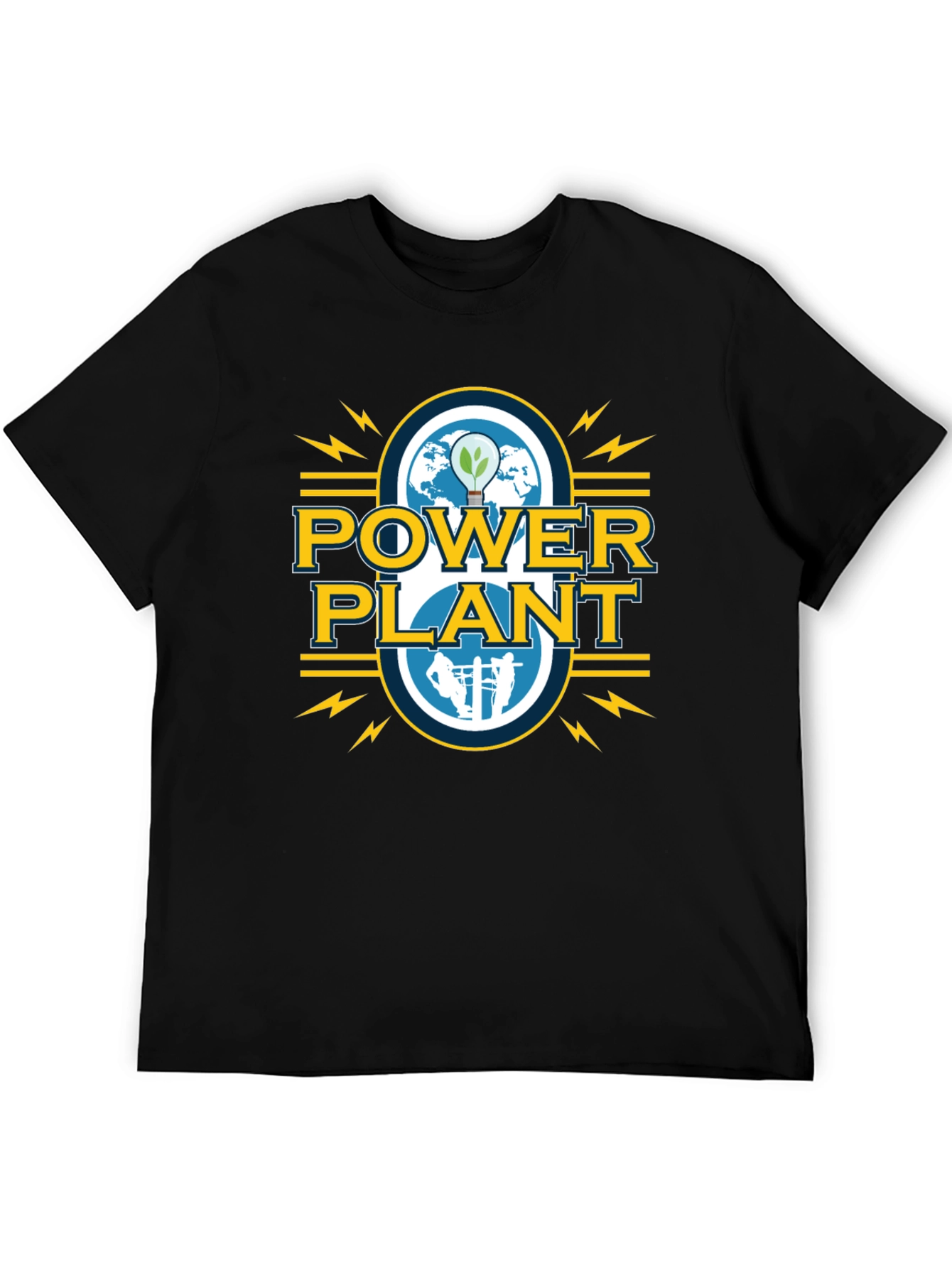 Power Plant Graphic Tee - Sustainable Energy T-Shirt