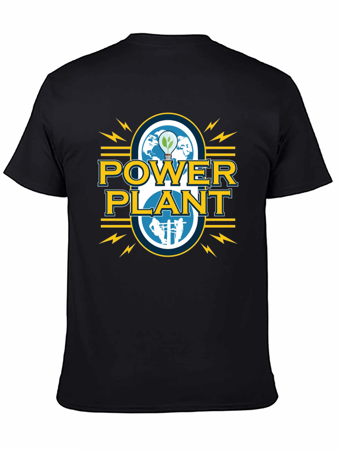 Power Plant Graphic Tee - Sustainable Energy T-Shirt