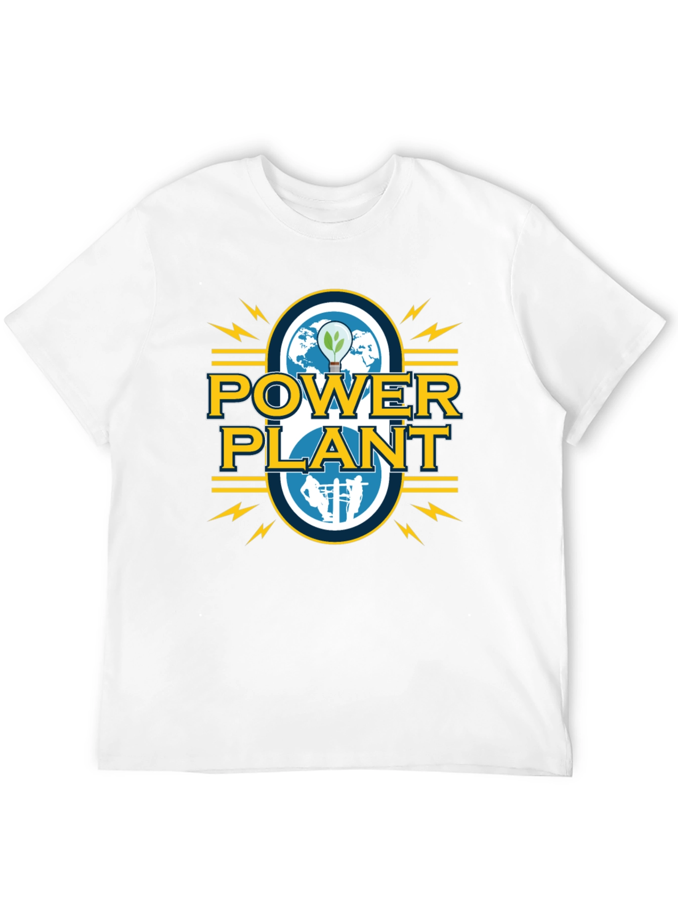 Power Plant Graphic Tee - Sustainable Energy T-Shirt