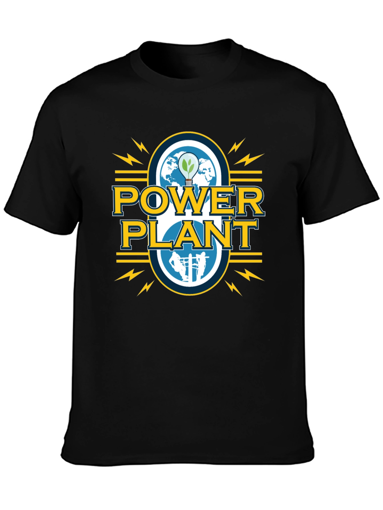 Power Plant Graphic Tee - Sustainable Energy T-Shirt